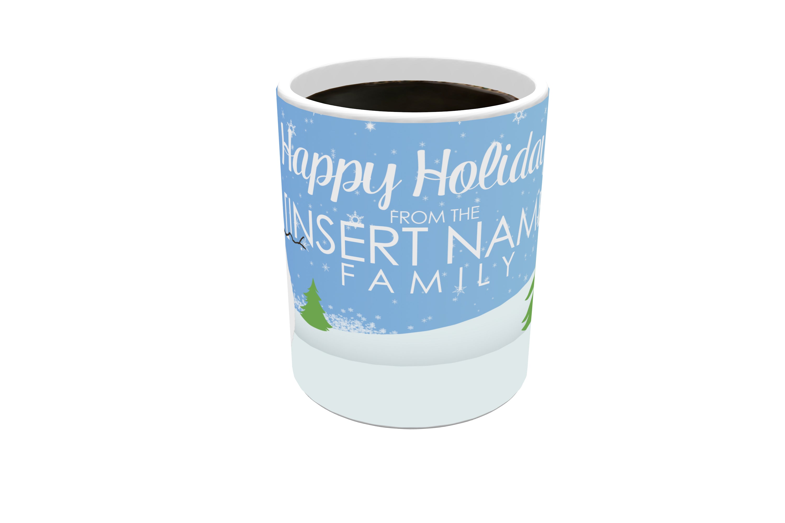 Christmas Collection (Holiday Family - Personalized) Morphing Mugs® Heat-Sensitive Mug MMUG419