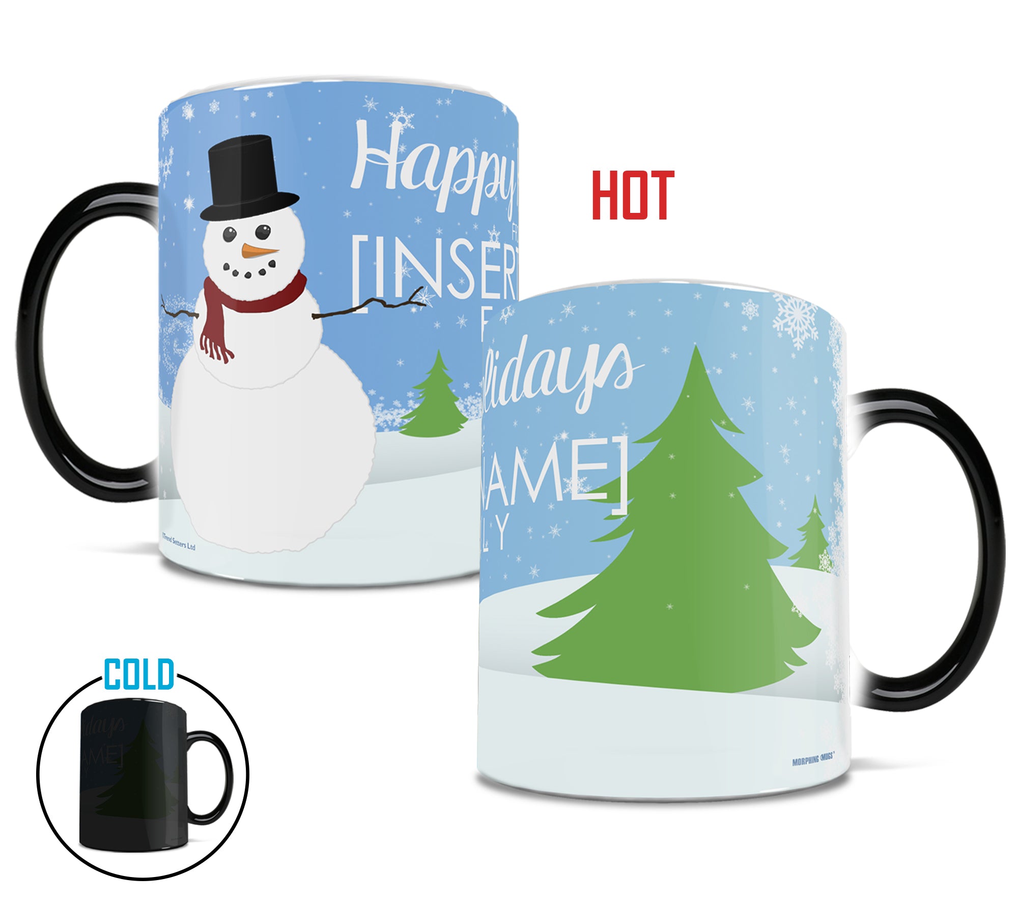 Christmas Collection (Holiday Family - Personalized) Morphing Mugs® Heat-Sensitive Mug MMUG419
