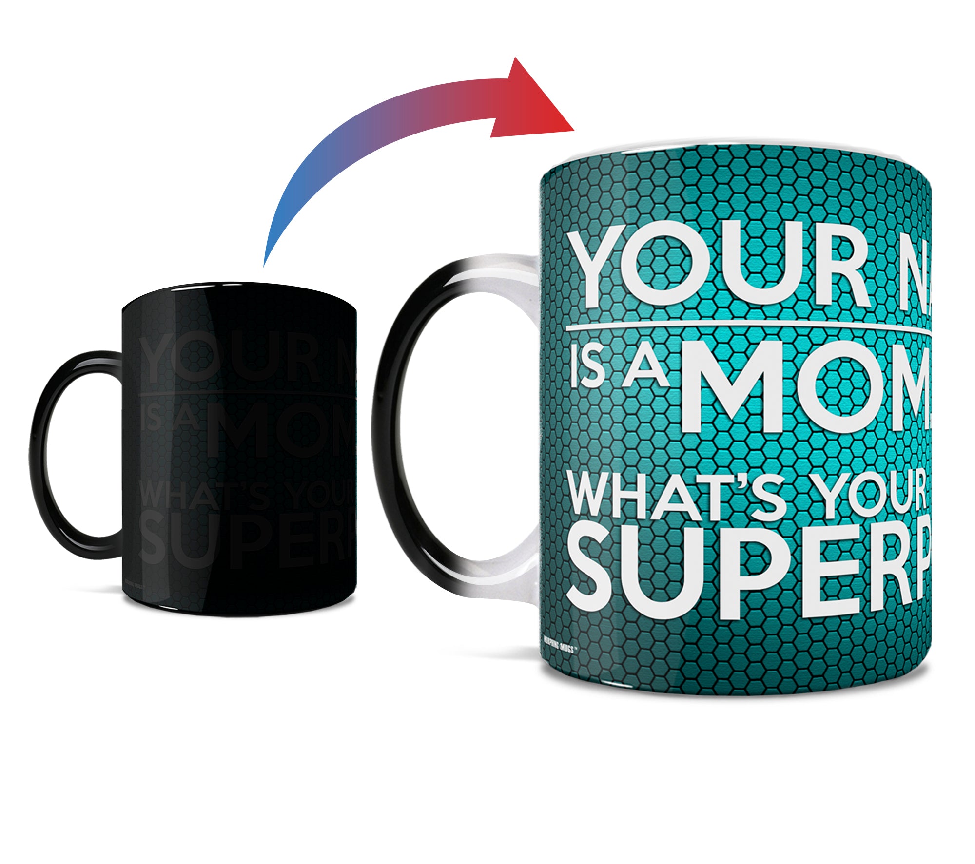Mother's Day Collection (Superpower Mom - Personalized) Morphing Mugs® Heat-Sensitive Mug MMUG422