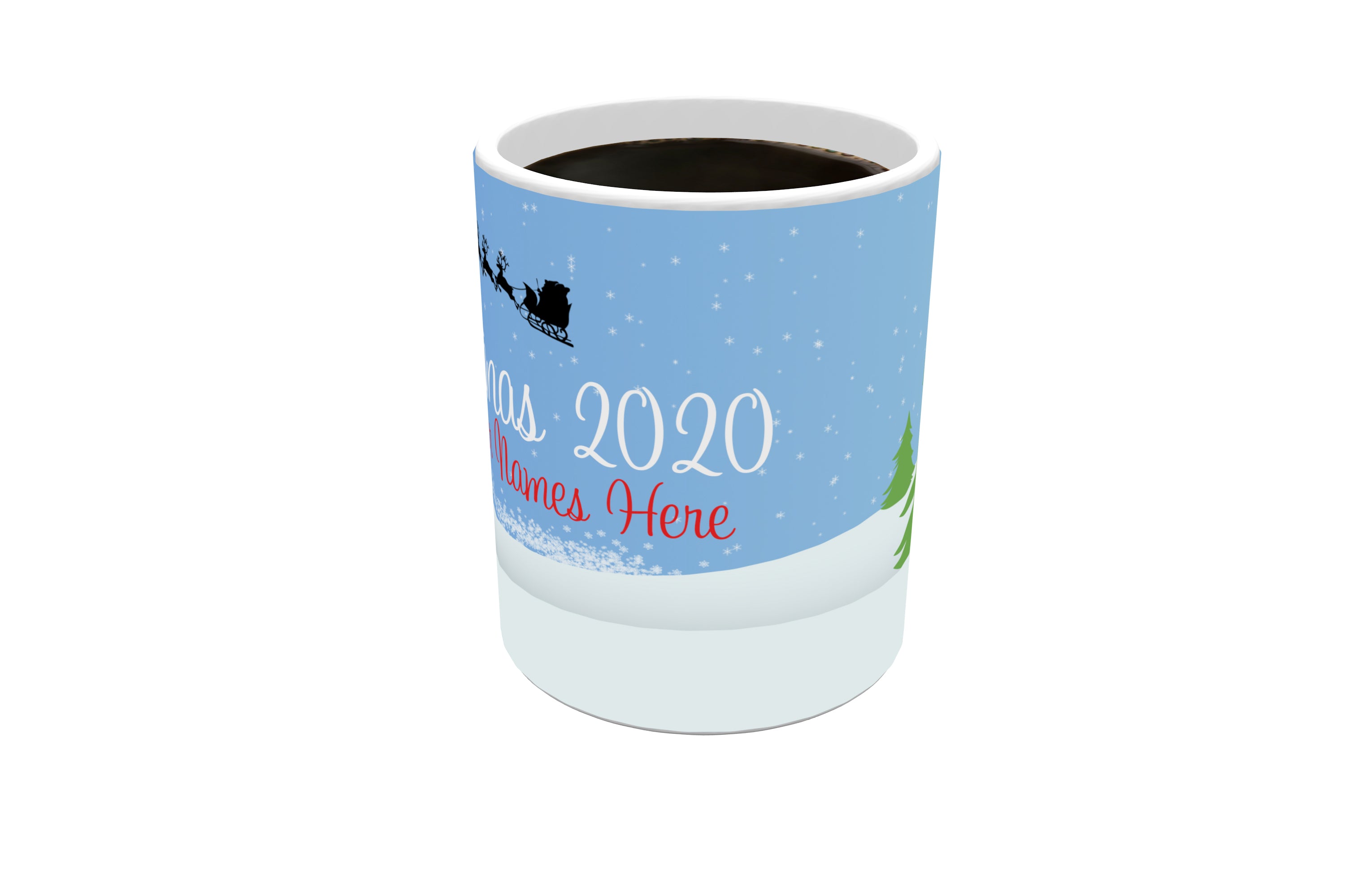 Christmas Collection (Snowy Day - Personalized) Morphing Mugs® Heat-Sensitive Mug MMUG431