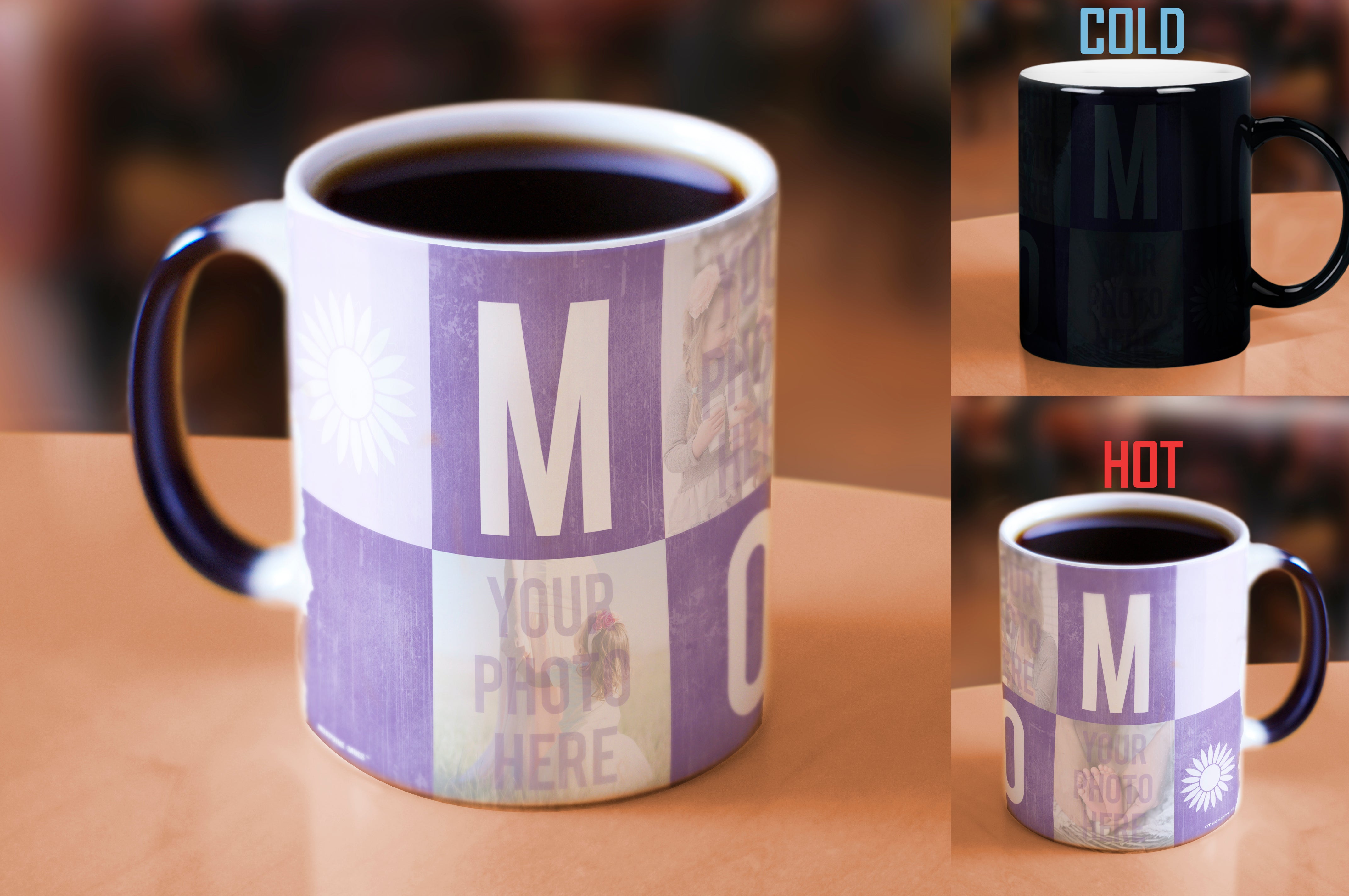 Mother's Day Collection (Mom Blocks - Add Your Image!) Morphing Mugs® Heat-Sensitive Mug