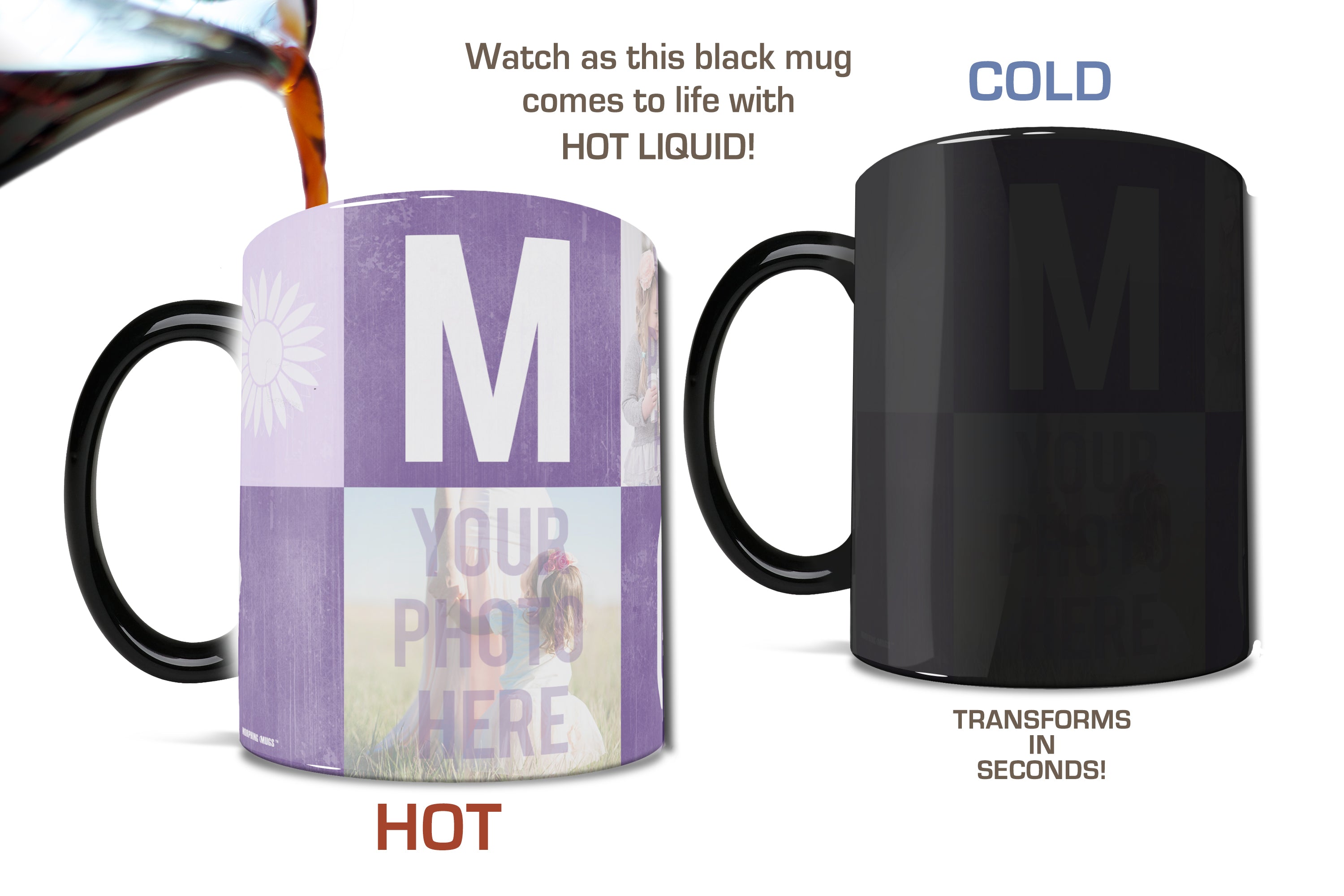 Mother's Day Collection (Mom Blocks - Add Your Image!) Morphing Mugs® Heat-Sensitive Mug