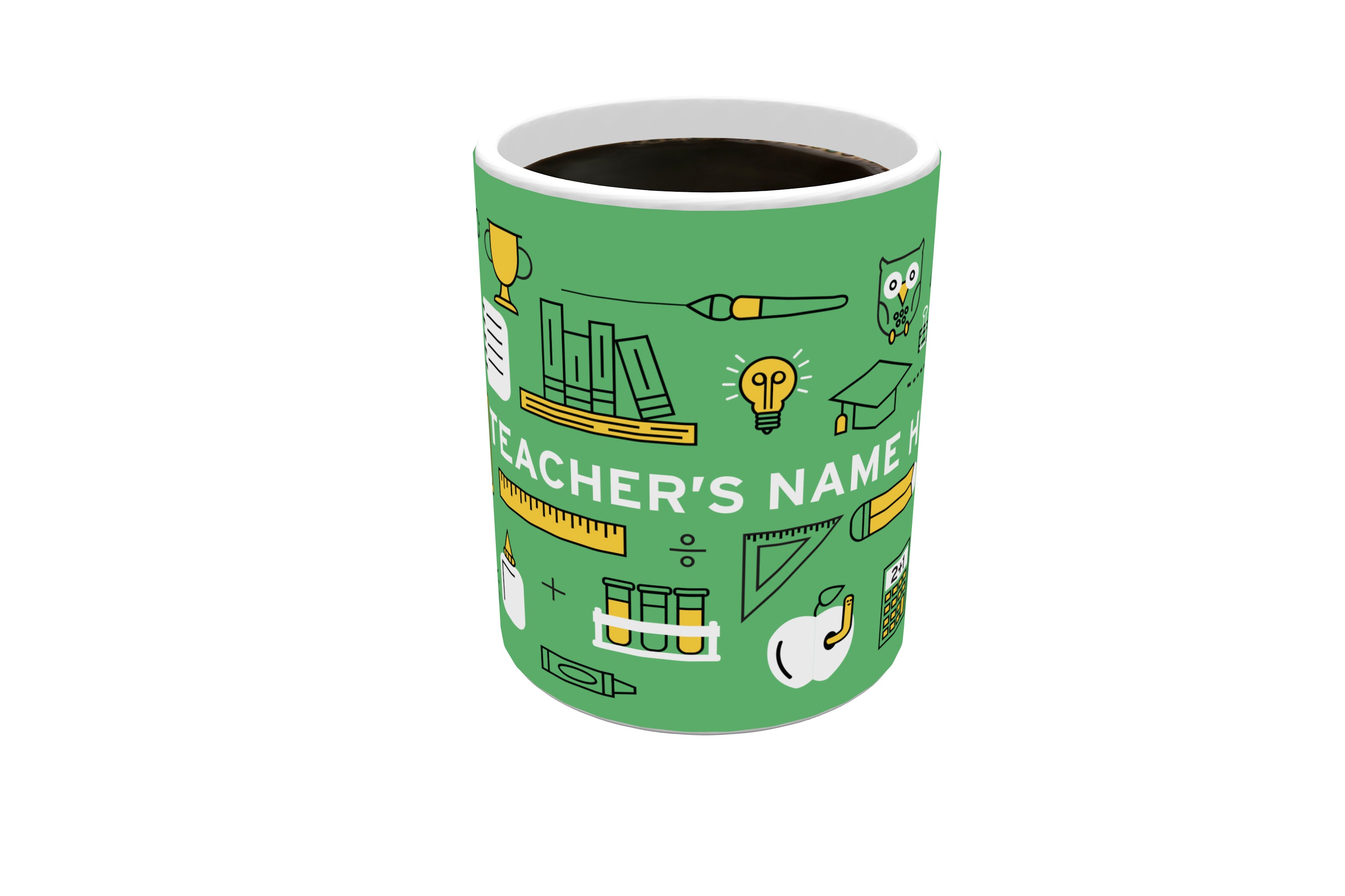 Careers Collection (Teacher Iconic - Personalized) Morphing Mugs® Heat-Sensitive Mug MMUG680