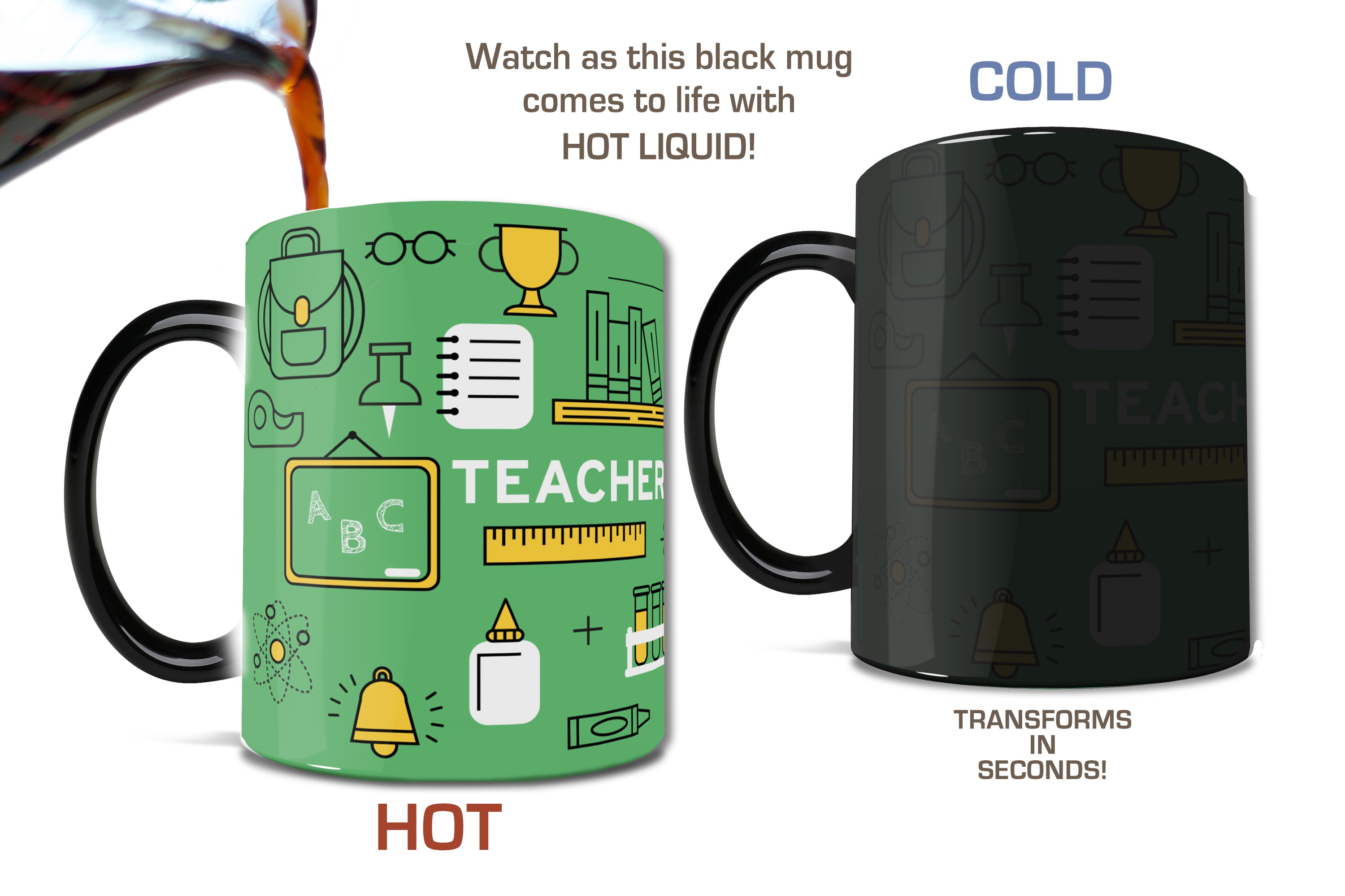 Careers Collection (Teacher Iconic - Personalized) Morphing Mugs® Heat-Sensitive Mug MMUG680