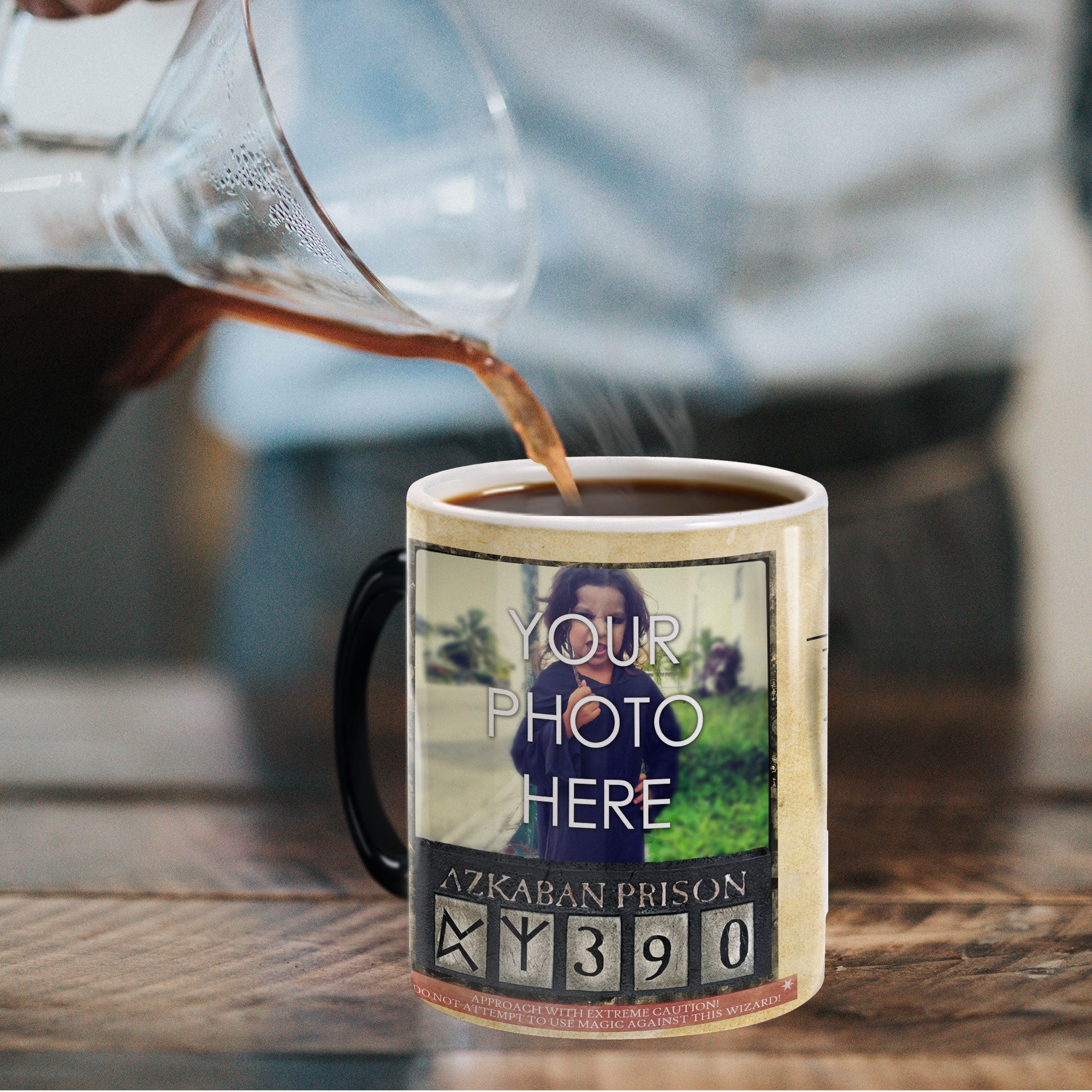 Harry Potter (Wanted Wizard - Add Your Image!) Morphing Mugs® Heat-Sensitive Mug