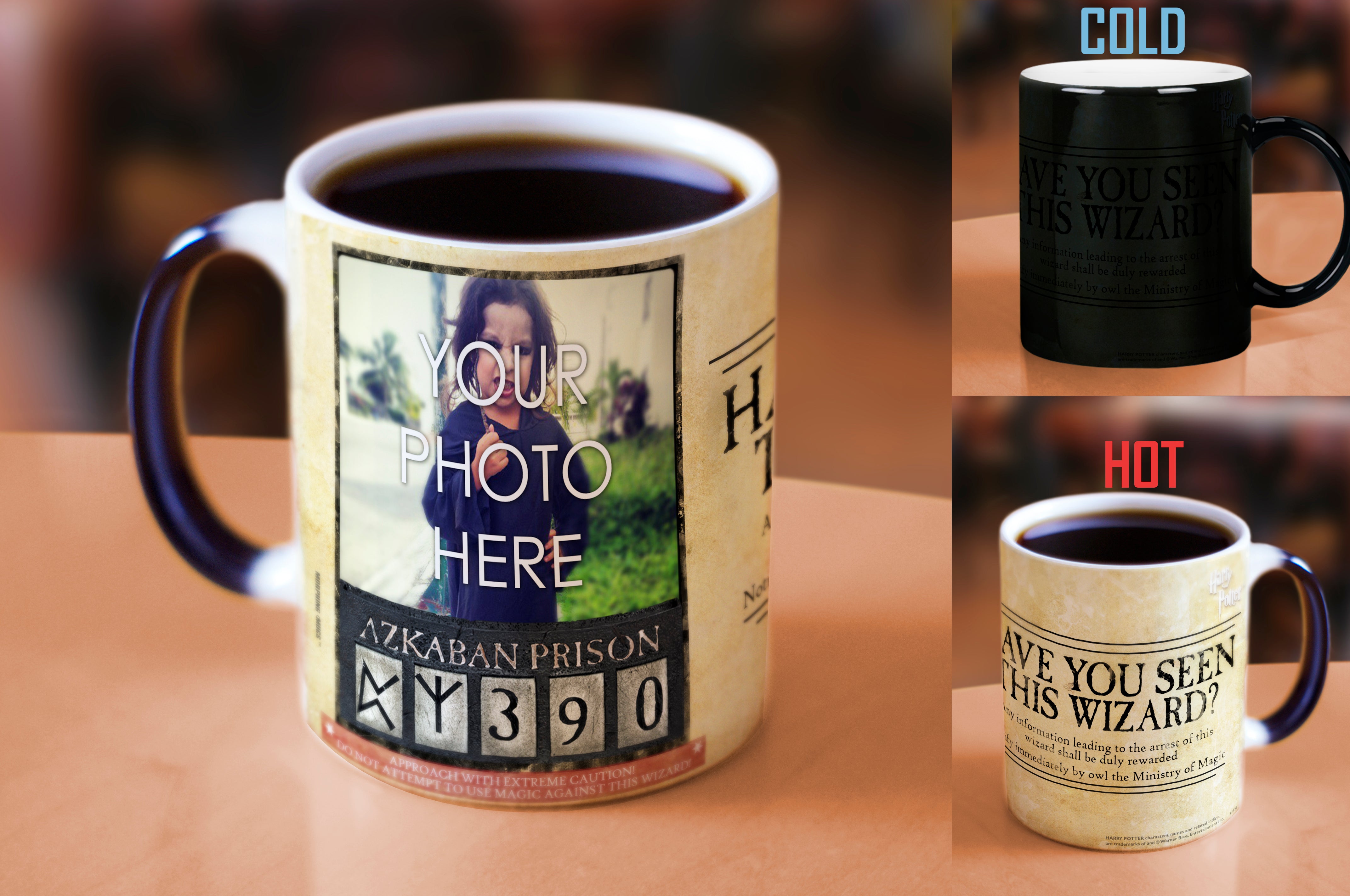 Harry Potter (Wanted Wizard - Add Your Image!) Morphing Mugs® Heat-Sensitive Mug