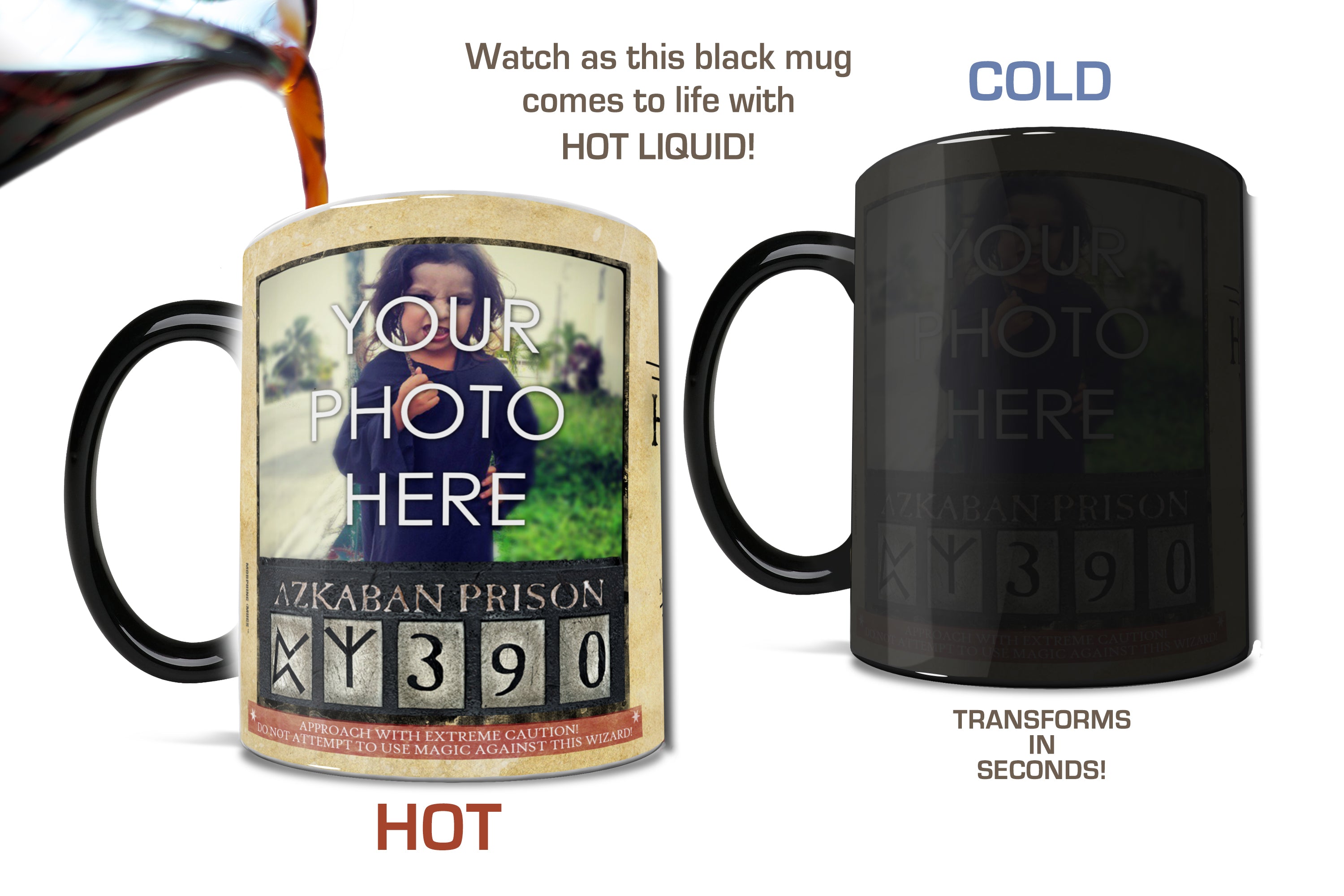 Harry Potter (Wanted Wizard - Add Your Image!) Morphing Mugs® Heat-Sensitive Mug