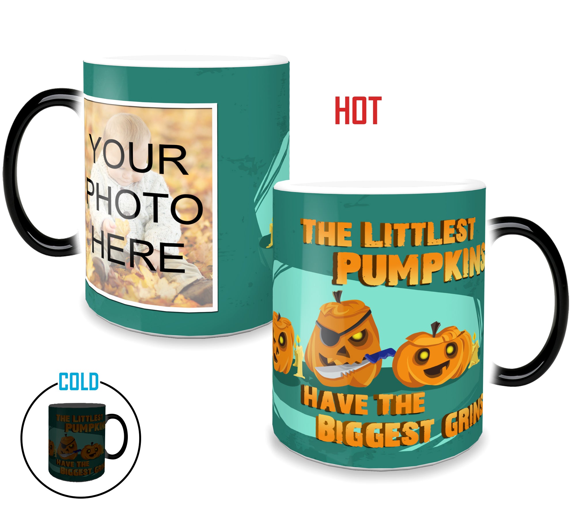 Halloween Collection (Littlest Pumpkins - Personalized) Morphing Mugs® Heat-Sensitive Mug MMUGU535