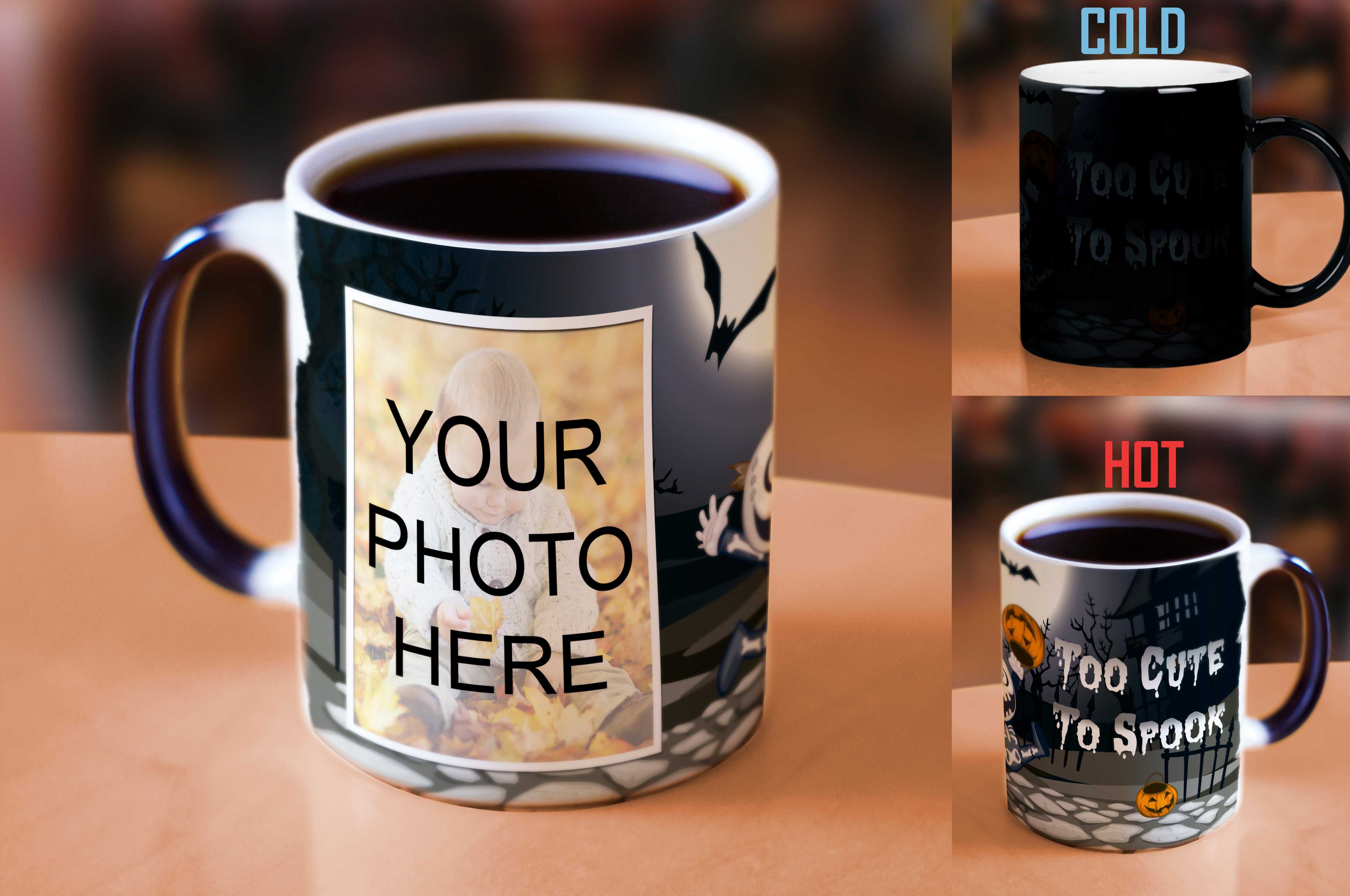 Halloween Collection (Too Cute To Spook - Personalized) Morphing Mugs® Heat-Sensitive Mug MMUGU537