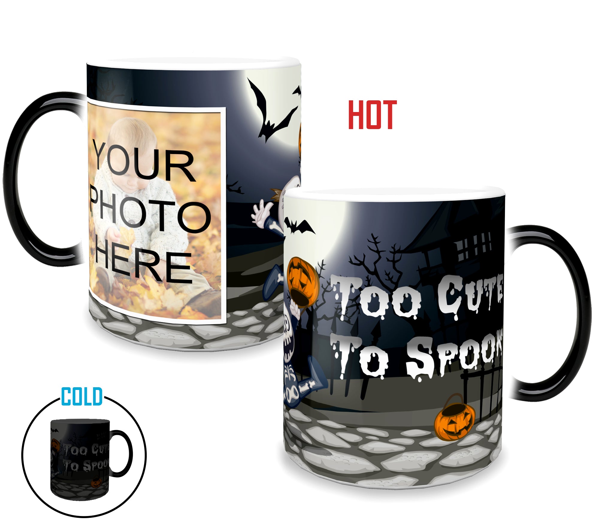 Halloween Collection (Too Cute To Spook - Personalized) Morphing Mugs® Heat-Sensitive Mug MMUGU537