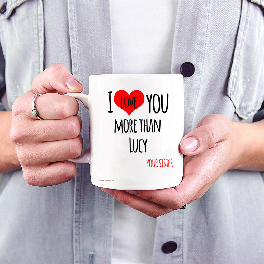 Parent Collection (I Love You More Than - Personalized) 11 oz White Ceramic Mug