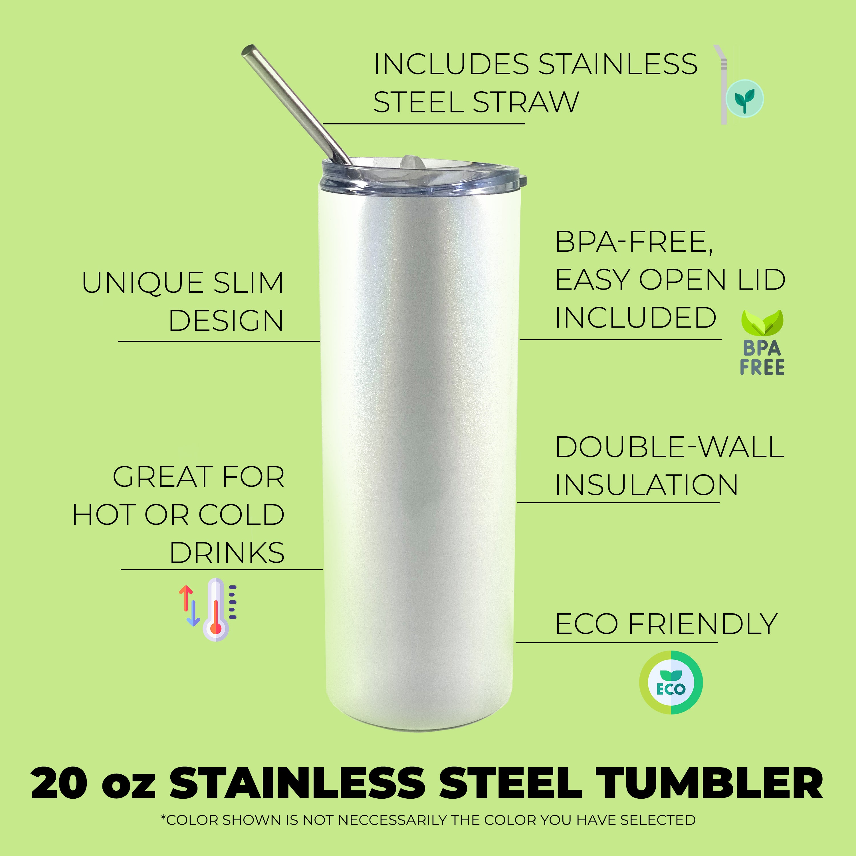 Sports Collection (Baseball Game Day - Personalized) 20 Oz Stainless Steel Travel Tumbler with Straw (White Iridescent)