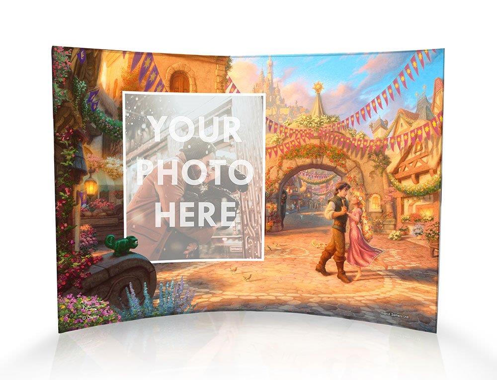 Disney (Rapunzel Dancing in the Courtyard - Personalized) 10" x 7" Curved Acrylic Print