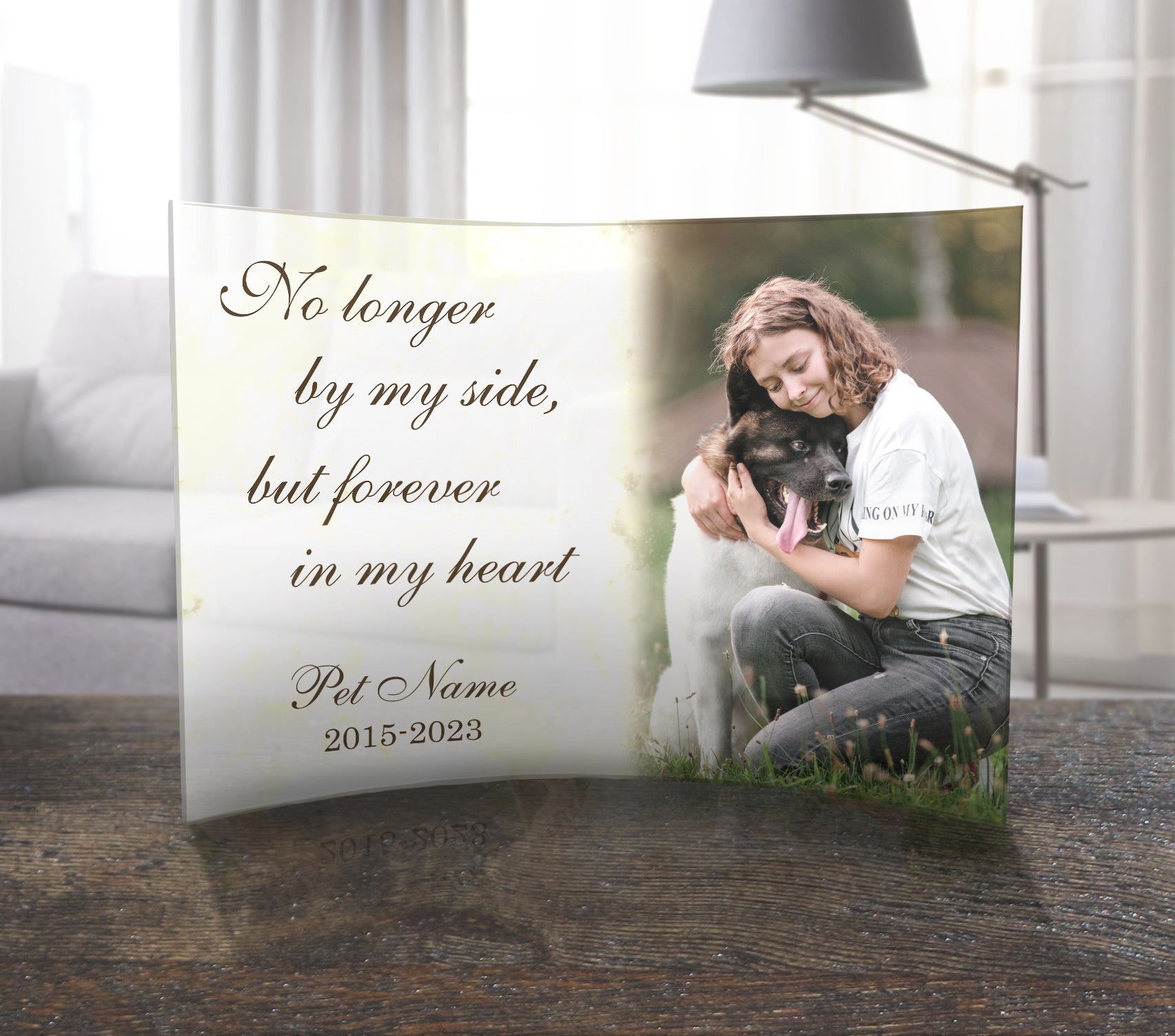 Memorial Collection (Personalized Pet Memorial) Curved Acrylic Print ACPU1007CUR790