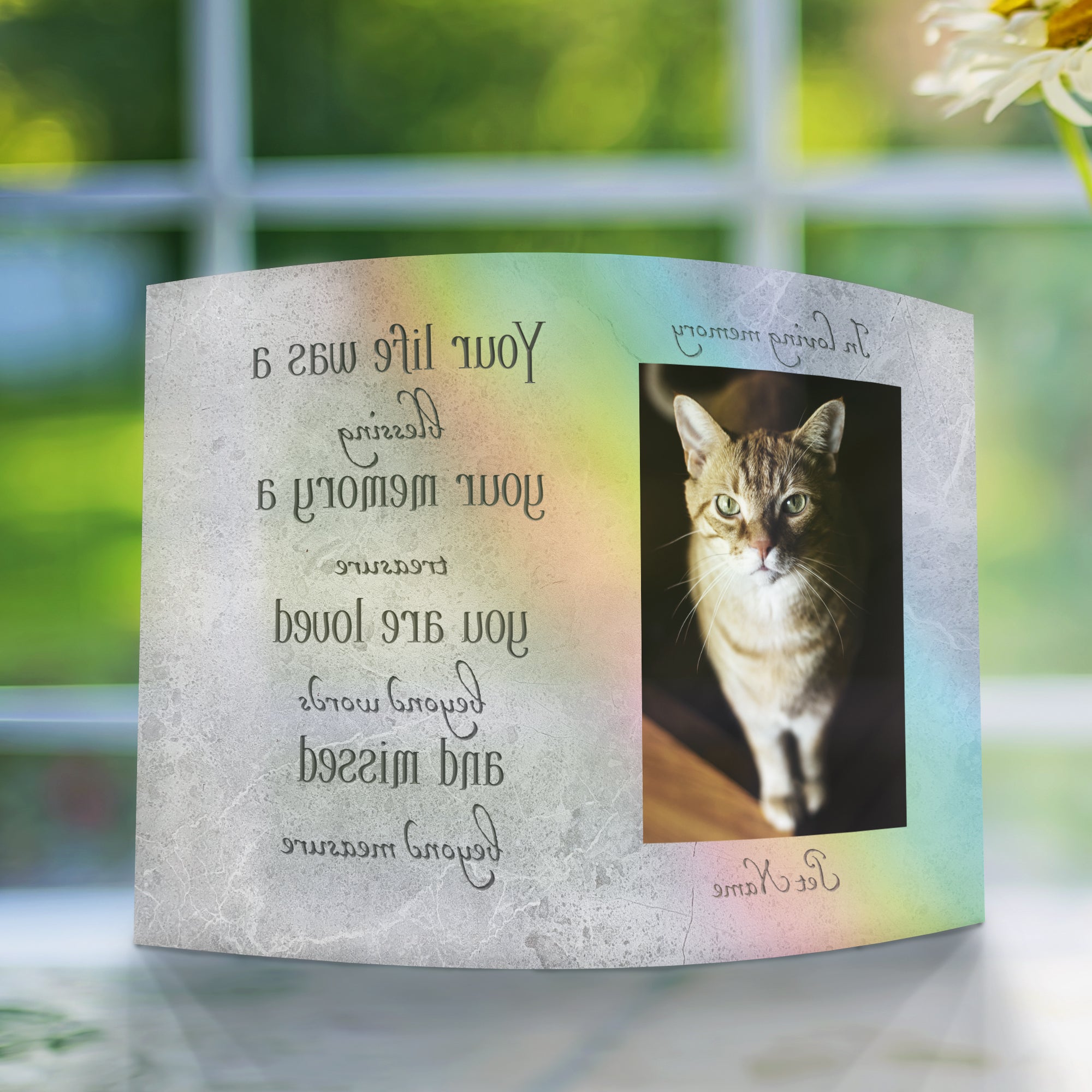 Memorial Collection (Personalized Missed Beyond Measure) Curved Acrylic Print