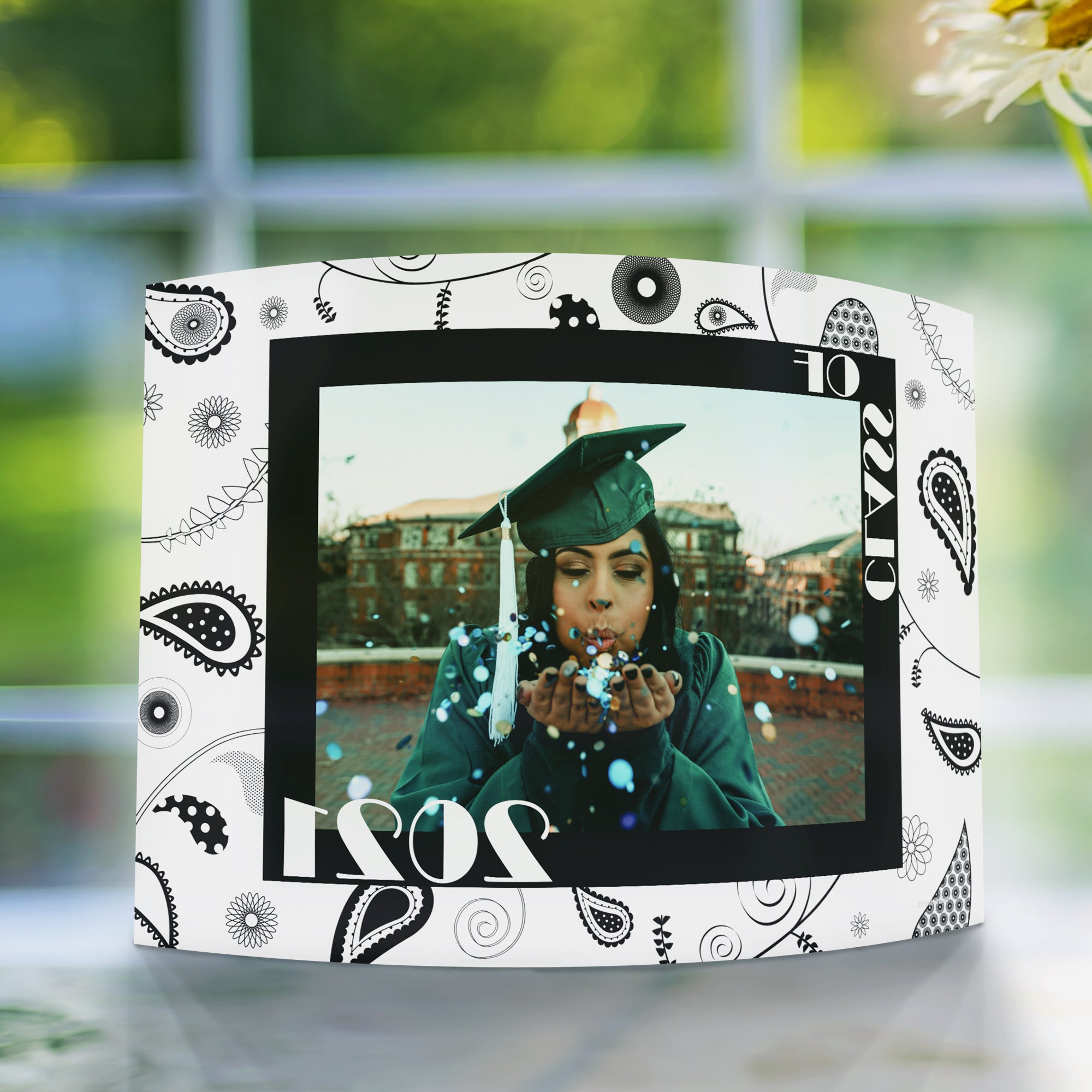 Graduation Collection (Graduation Paisley - Personalized)  10" x 7" Curved Acrylic Print