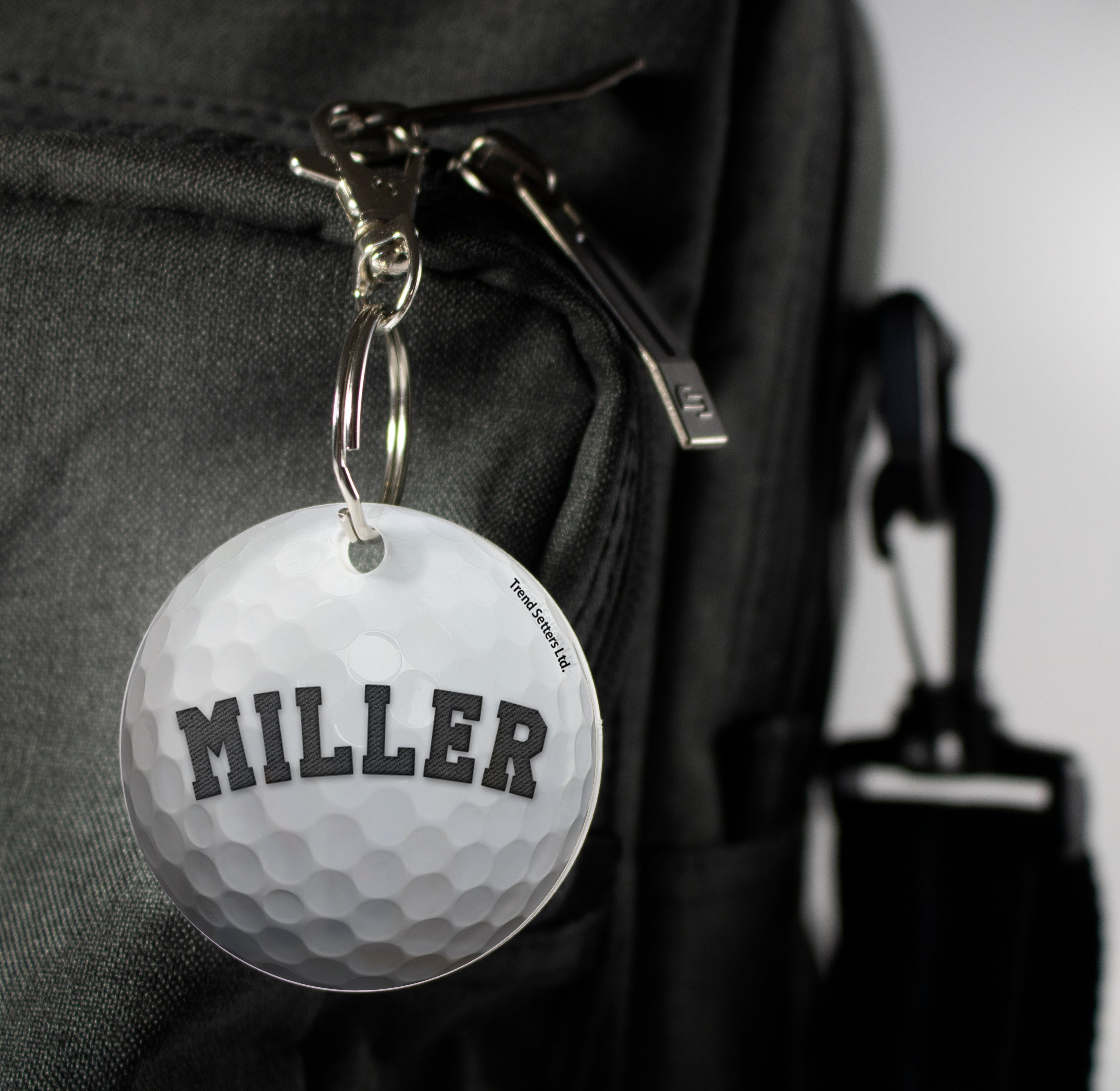 Sports Collection (Golf - Personalized) Circle Shaped Acrylic Keychain