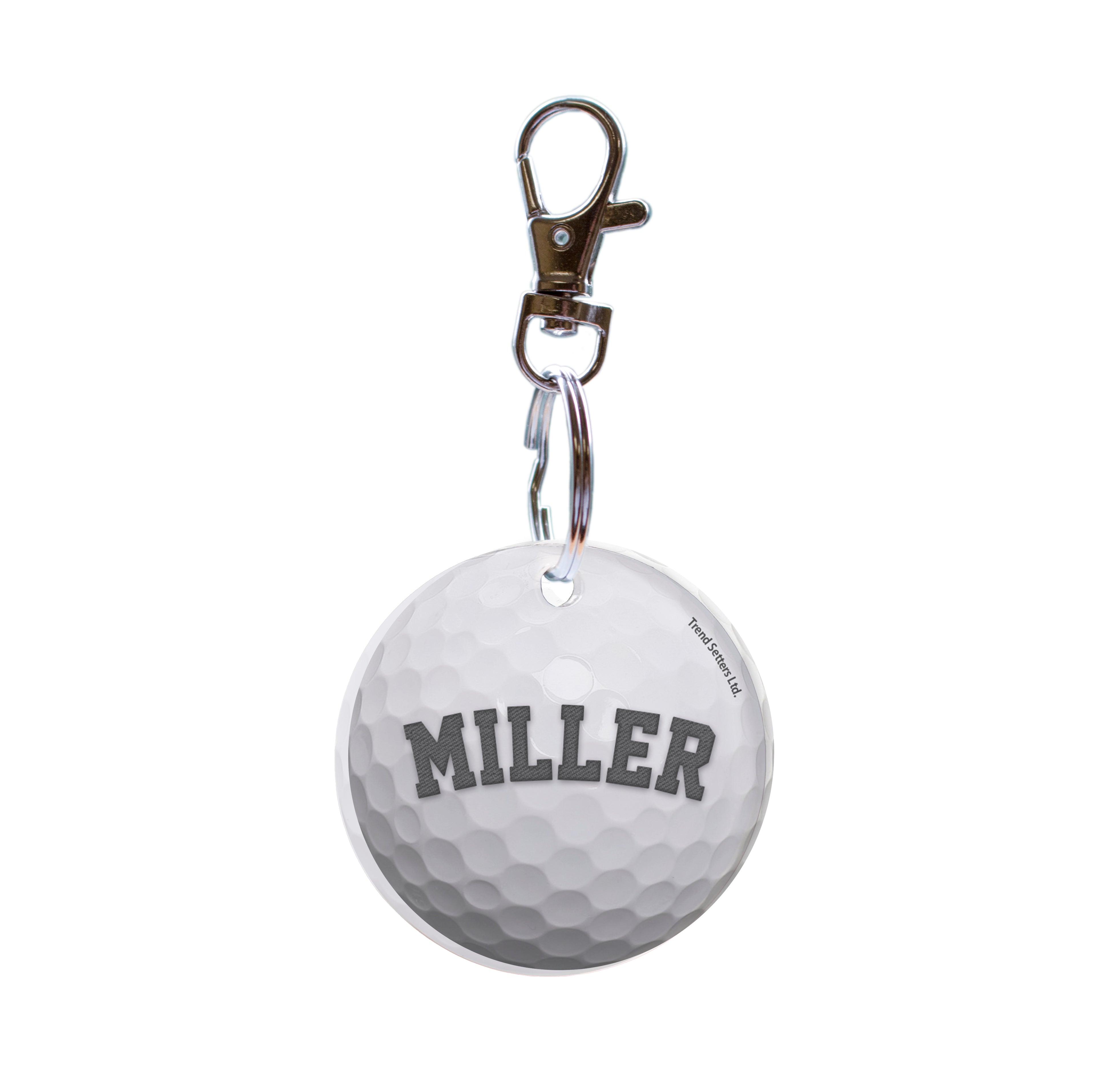 Sports Collection (Golf - Personalized) Circle Shaped Acrylic Keychain