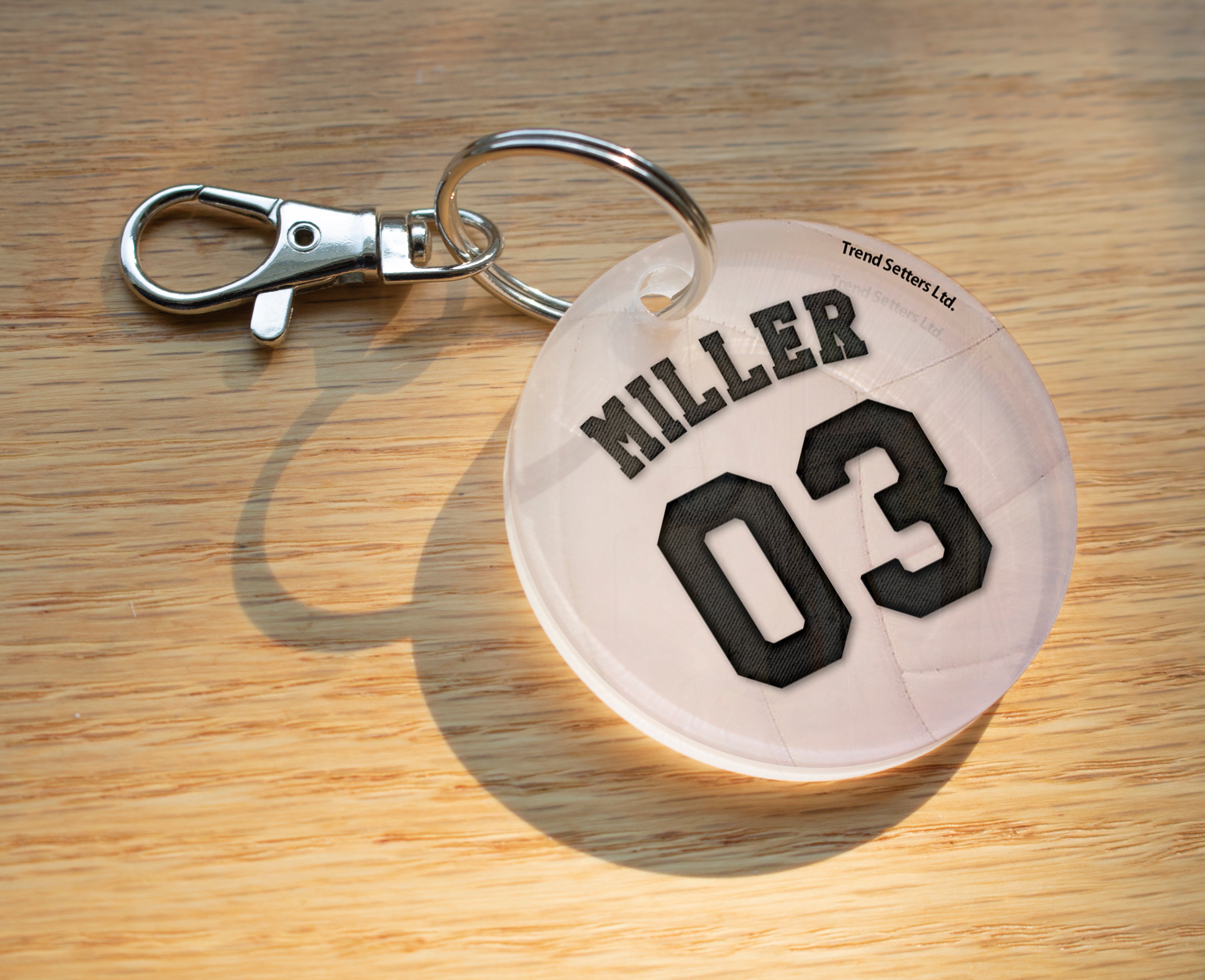 Sports Collection (Volleyball - Personalized) Circle Shaped Acrylic Keychain