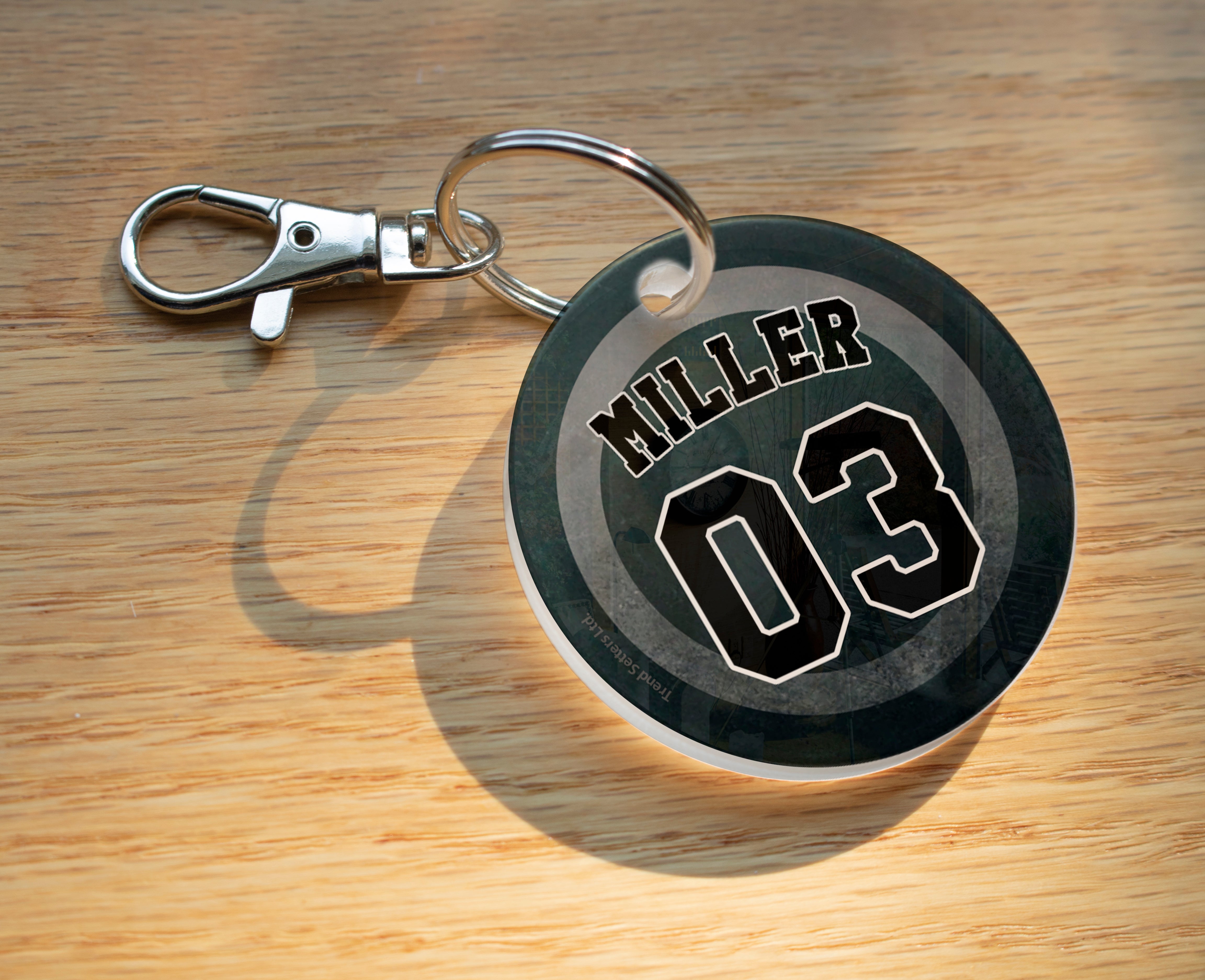 Sports Collection (Hockey - Personalized)Circle Shaped Acrylic Keychain ACPKRCIR527