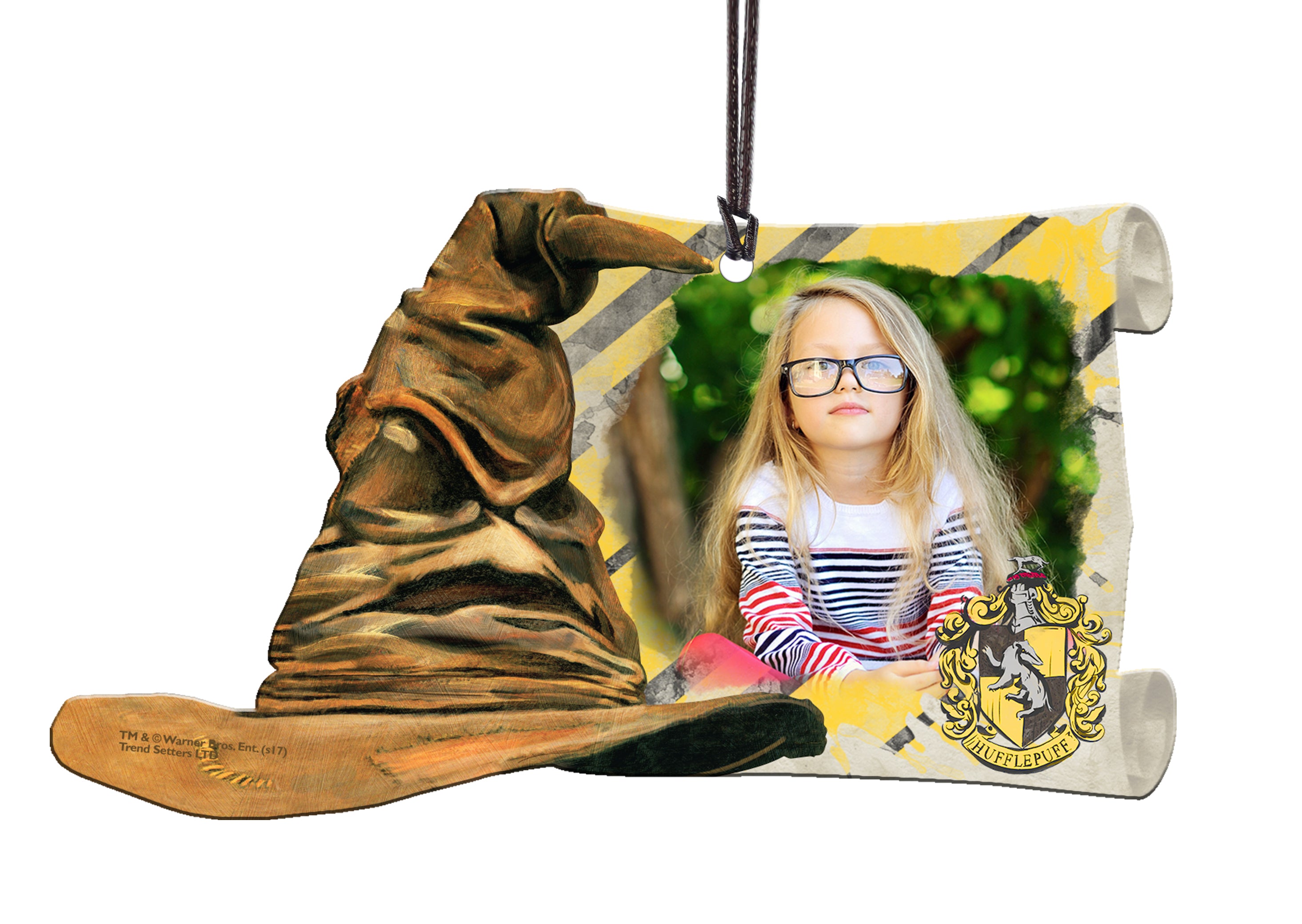 Harry Potter (Sorting Hat Hufflepuff Crest - Add Your Photo!) Hanging Acrylic Print