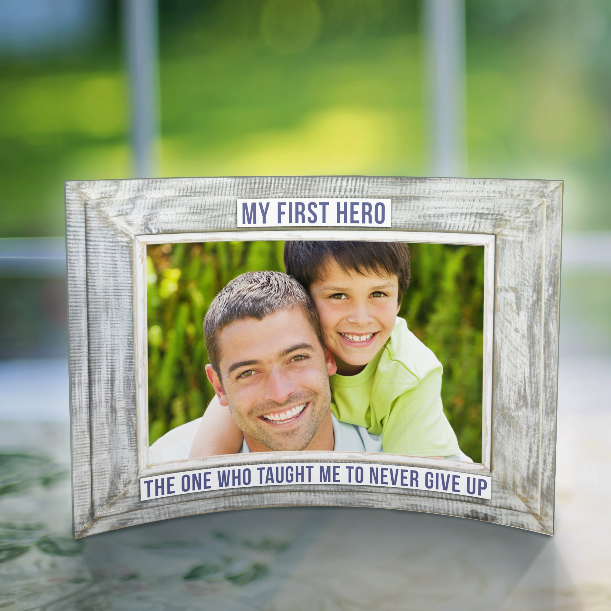 Father's Day Collection (My First Hero - Personalized)  7" x 5" Curved Acrylic Print