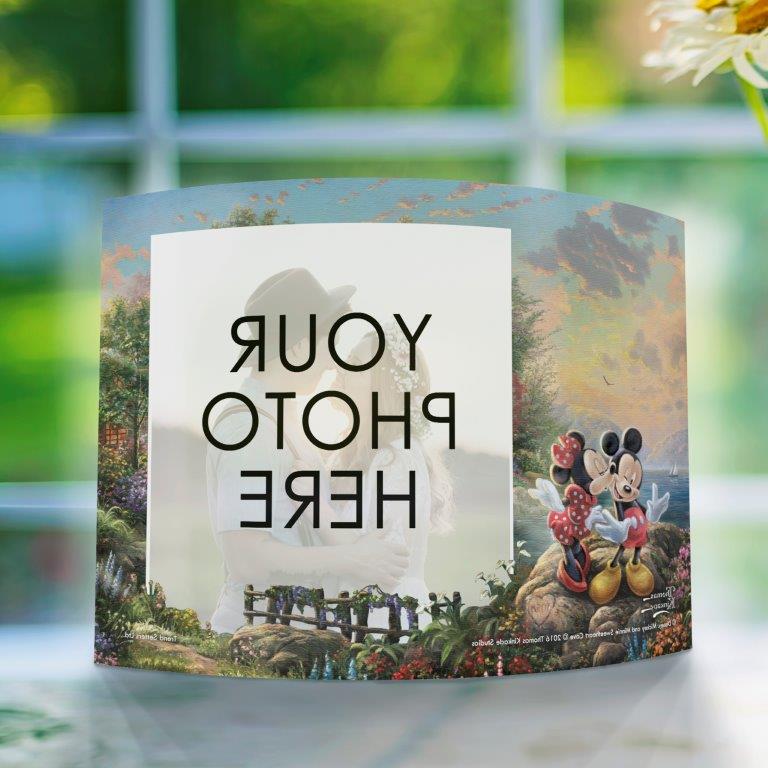 Disney (Mickey and Minnie Sweetheart Cove - Personalized) 10" x 7" Curved Acrylic Print ACPU1007CUR136