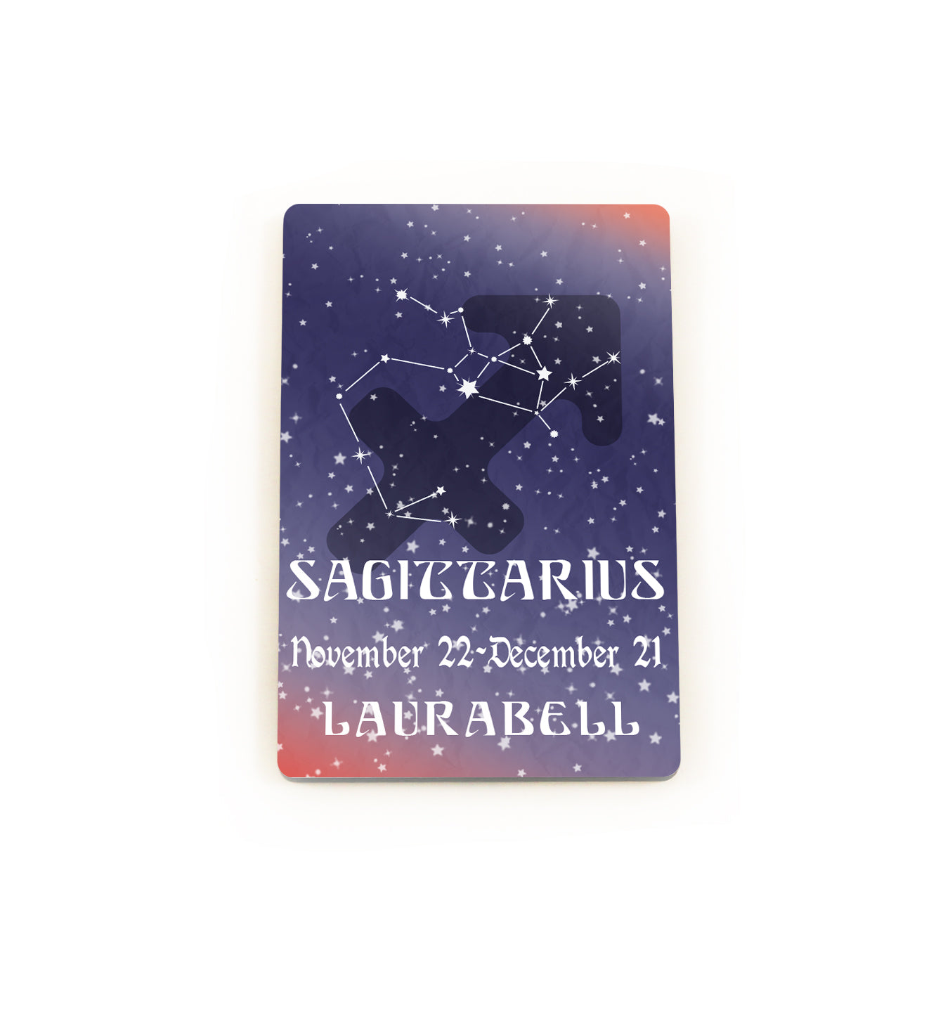 Zodiac Collection (Sagittarius - Personalized) Hardboard Magnet