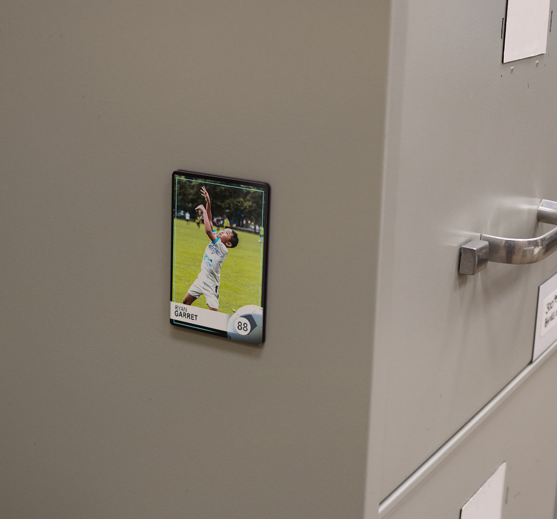 Sports Collection (Soccer Card - Personalized) Hardboard Magnet