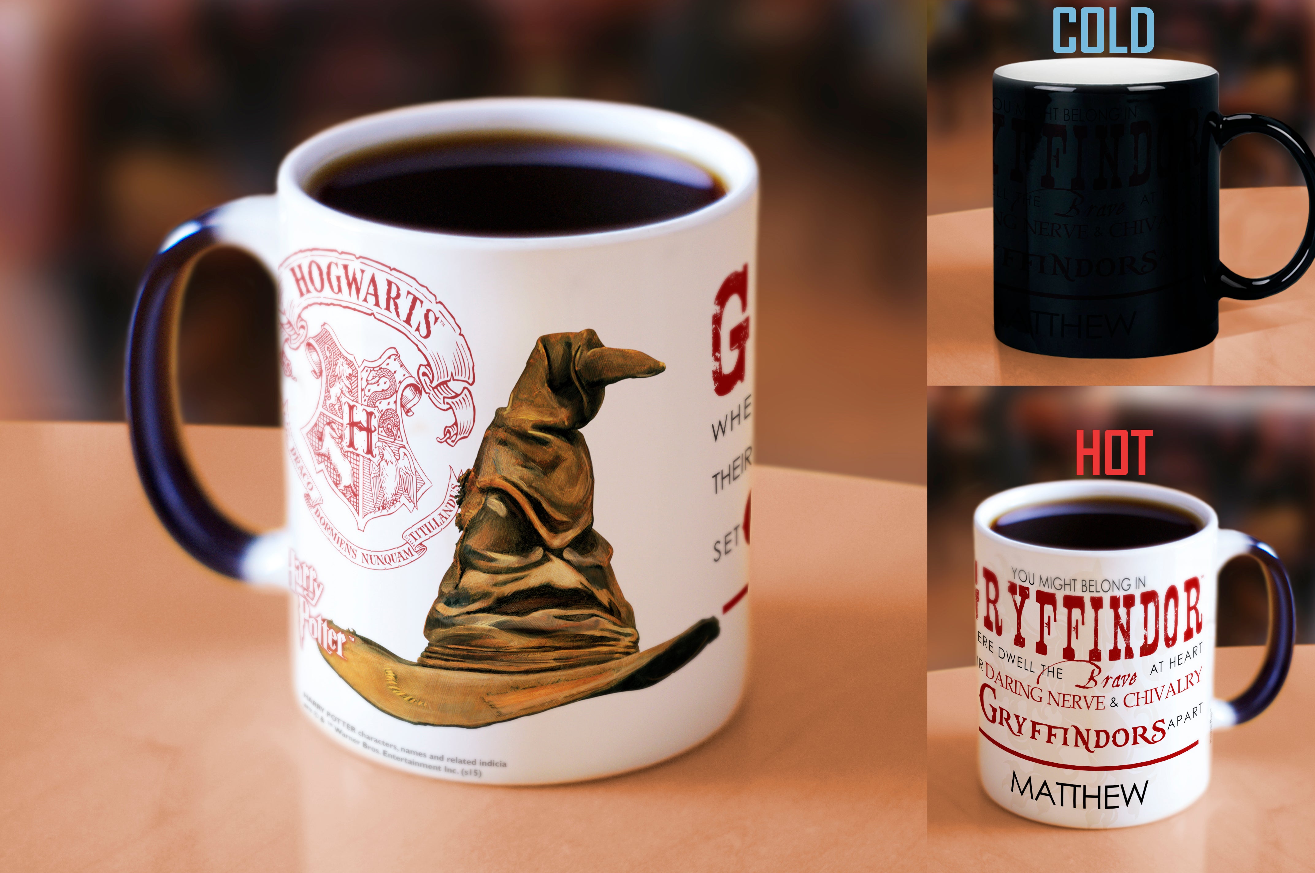 Harry Potter (Sorting Hat Gryffindor Personalized) Morphing Mugs® Heat-Sensitive Mug MMUG215