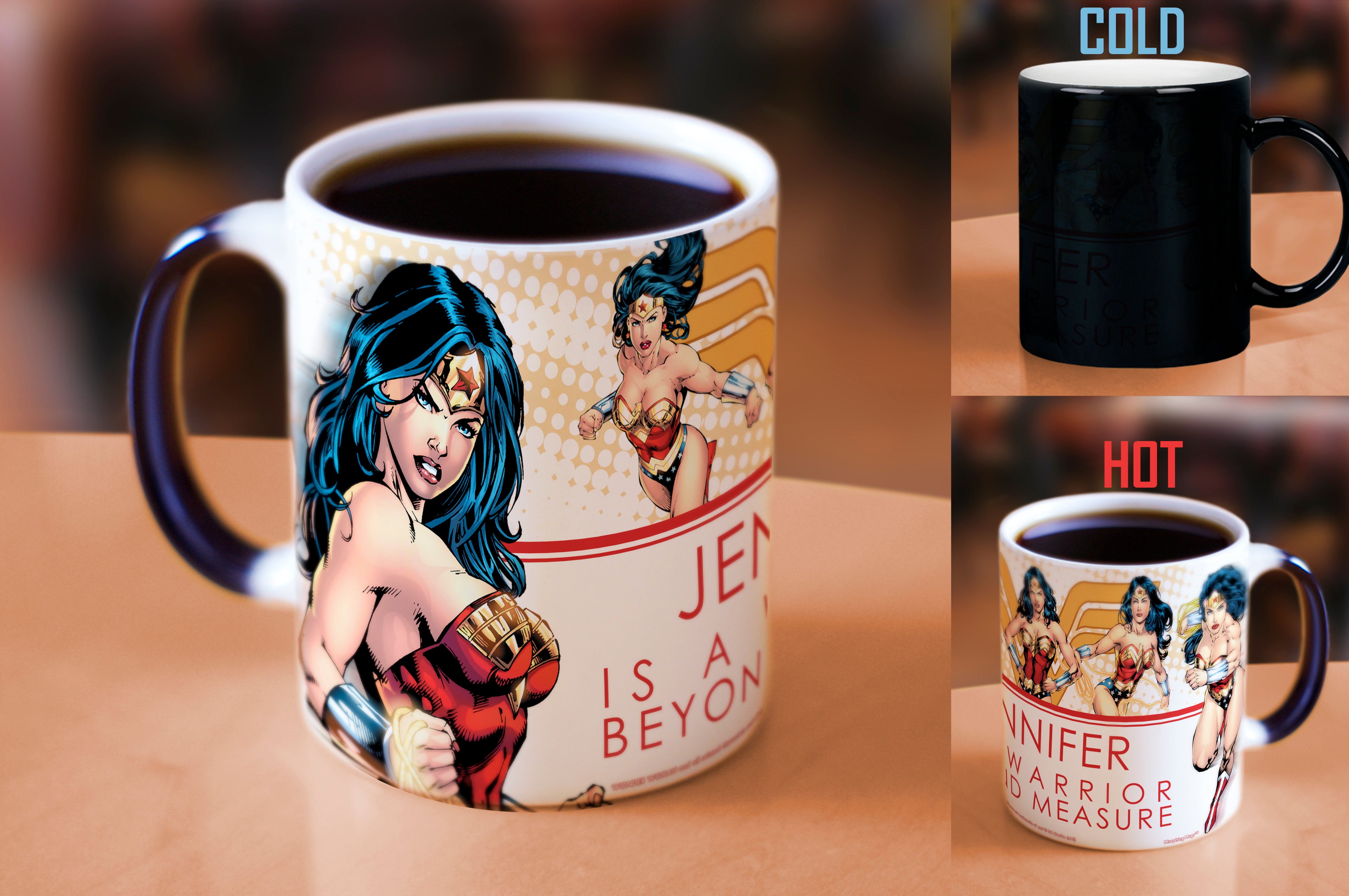 DC Comics Justice League (Wonder Woman Personalized) Morphing Mugs® Heat-Sensitive Mug MMUG220