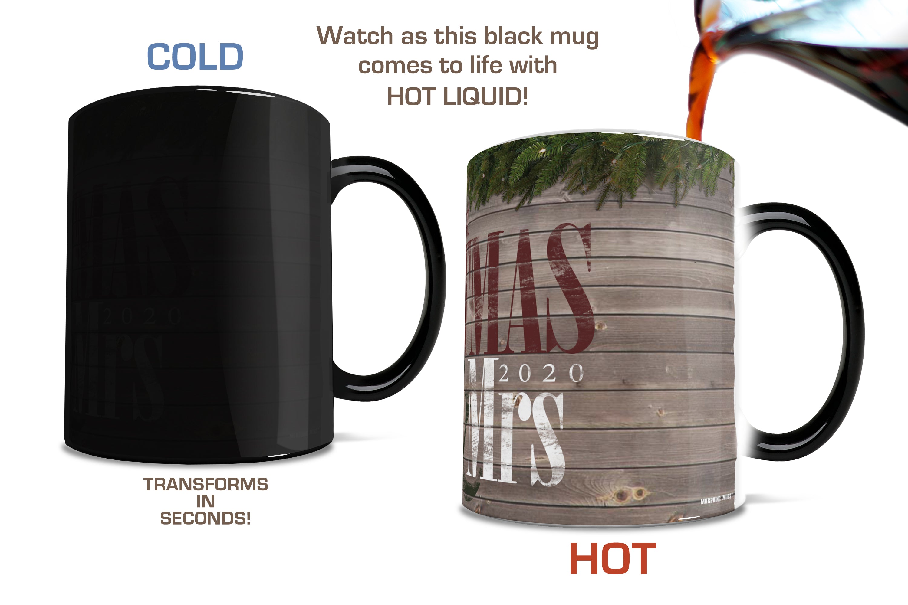 Christmas Collection (Our First Chritsmas Married - Personalized) Morphing Mugs® Heat-Sensitive Mug MMUG278