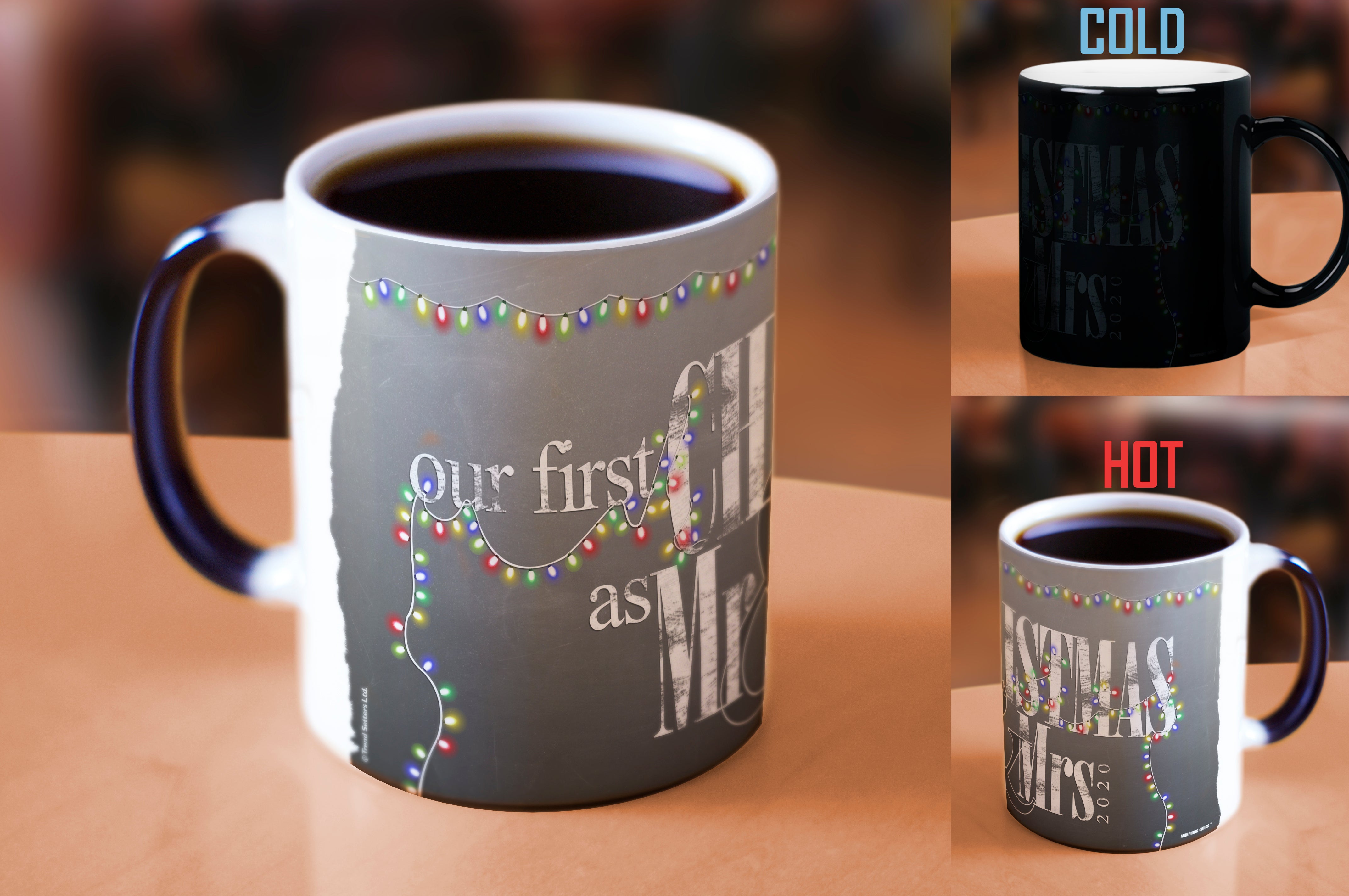 Christmas Collection (Our First Christmas Married - Personalized) Morphing Mugs® Heat-Sensitive Mug MMUG282