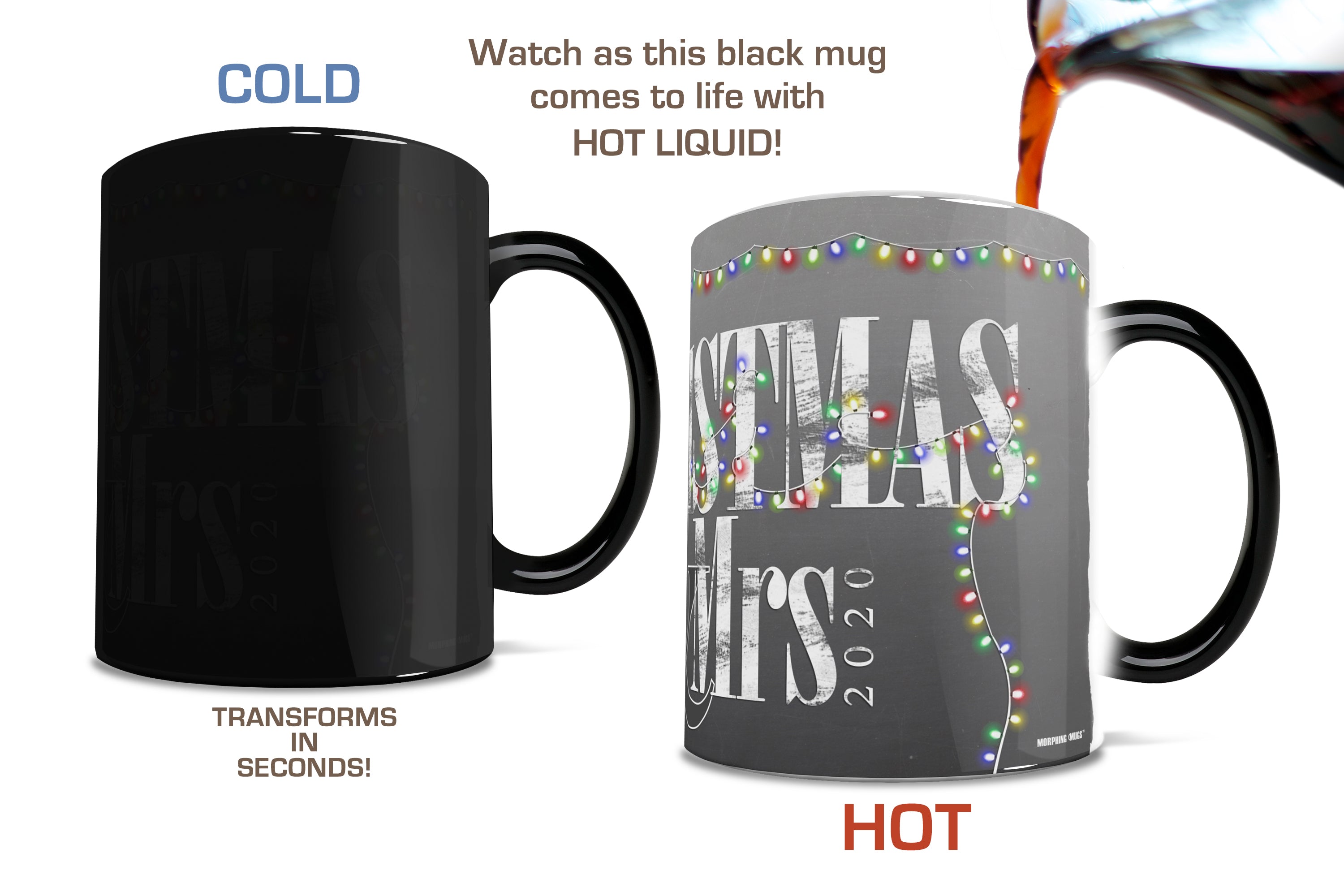 Christmas Collection (Our First Christmas Married - Personalized) Morphing Mugs® Heat-Sensitive Mug MMUG282