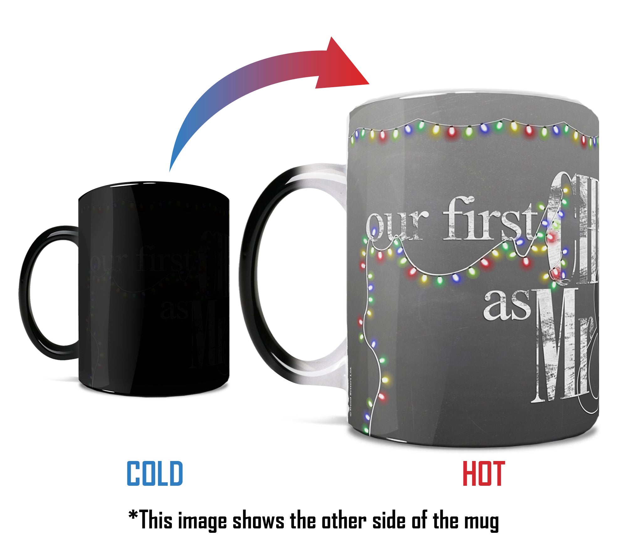 Christmas Collection (Our First Christmas Married - Personalized) Morphing Mugs® Heat-Sensitive Mug MMUG282