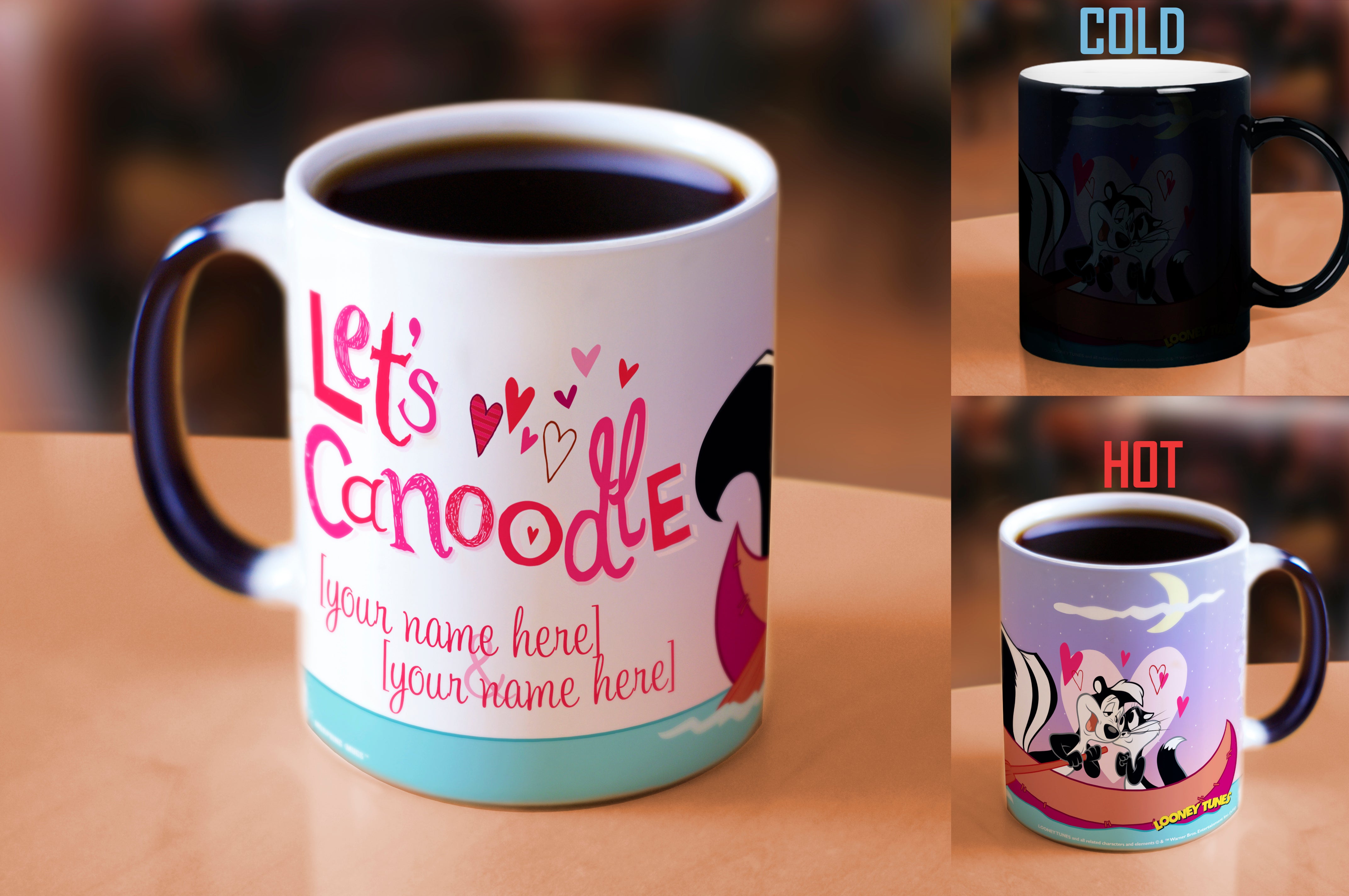 Looney Tunes (Let's Canoodle - Personalized) Morphing Mugs® Heat-Sensitive Mug MMUG342