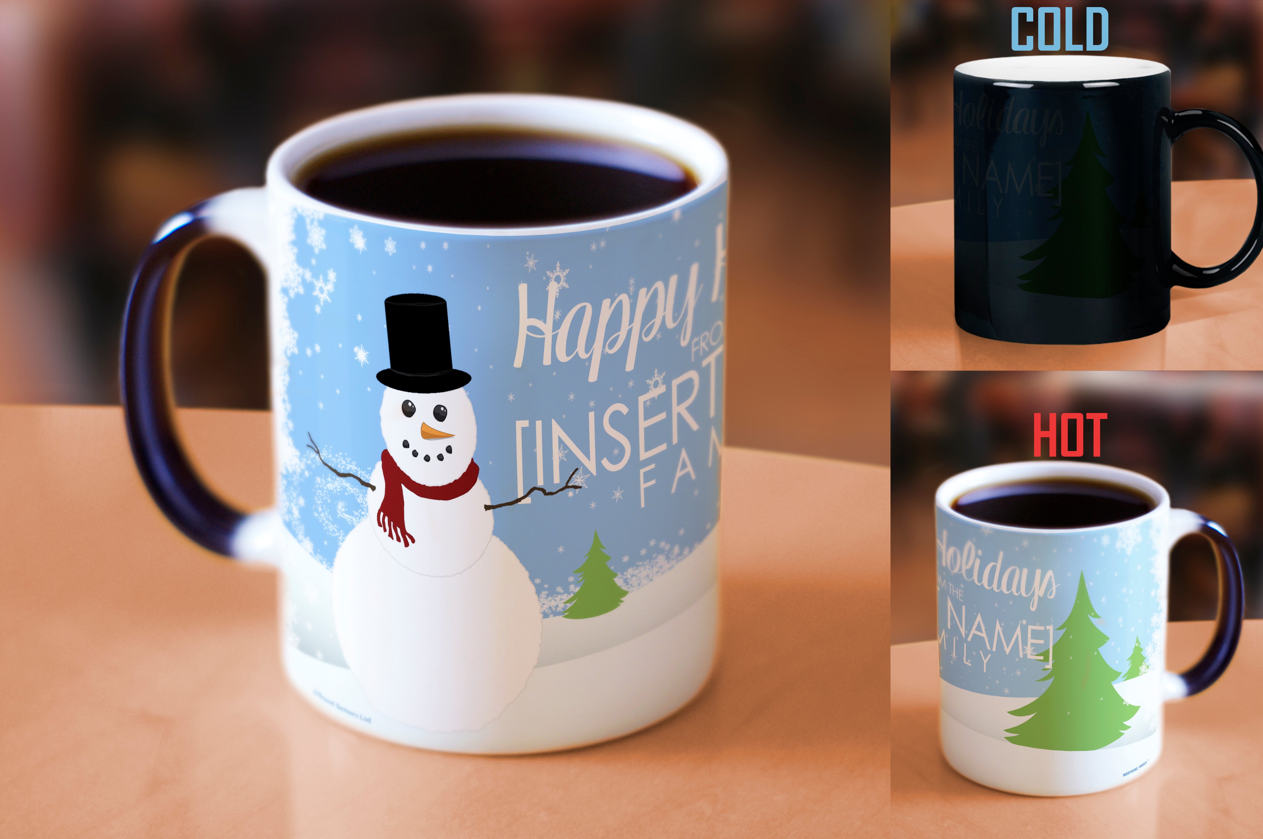 Christmas Collection (Holiday Family - Personalized) Morphing Mugs® Heat-Sensitive Mug MMUG419