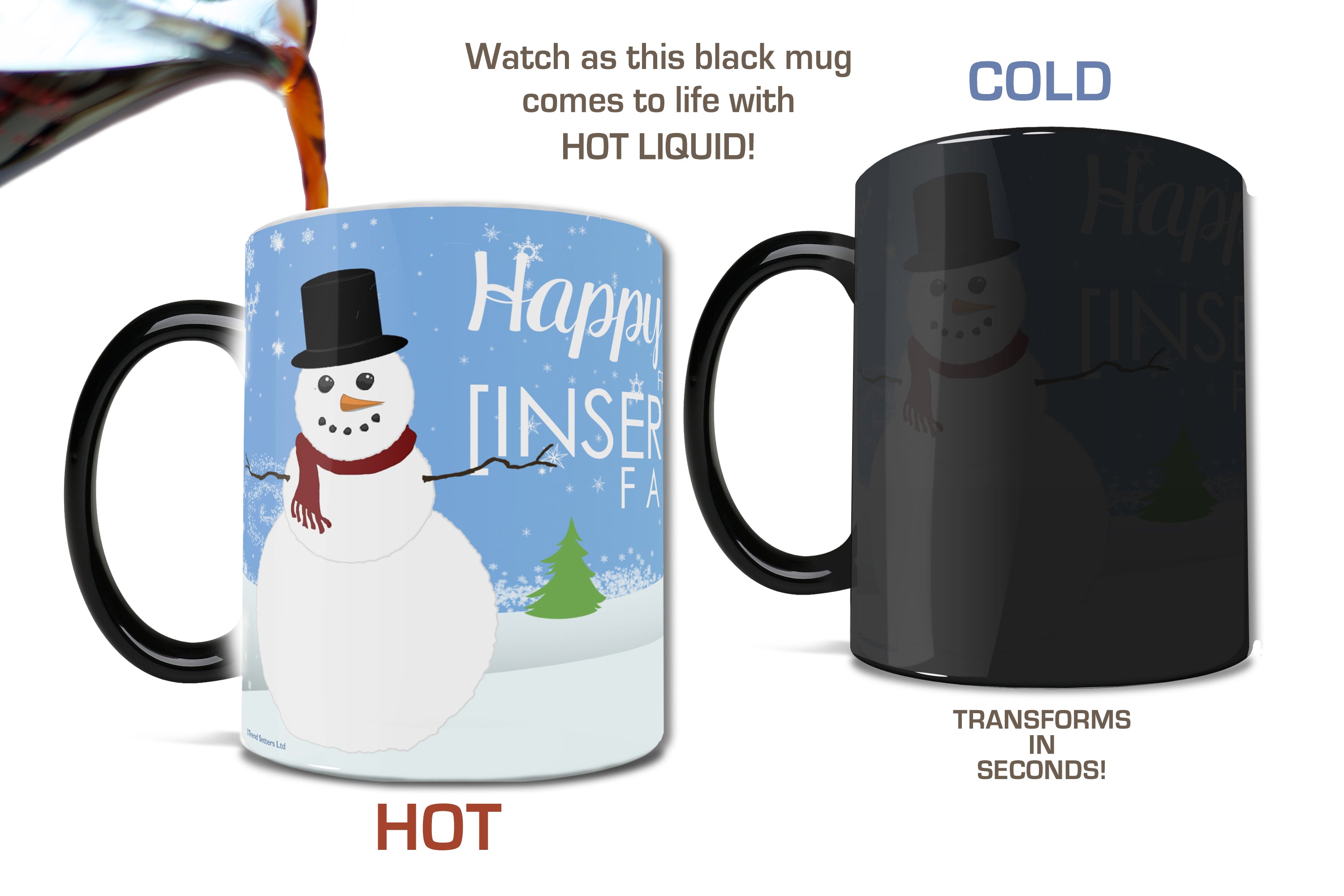 Christmas Collection (Holiday Family - Personalized) Morphing Mugs® Heat-Sensitive Mug MMUG419