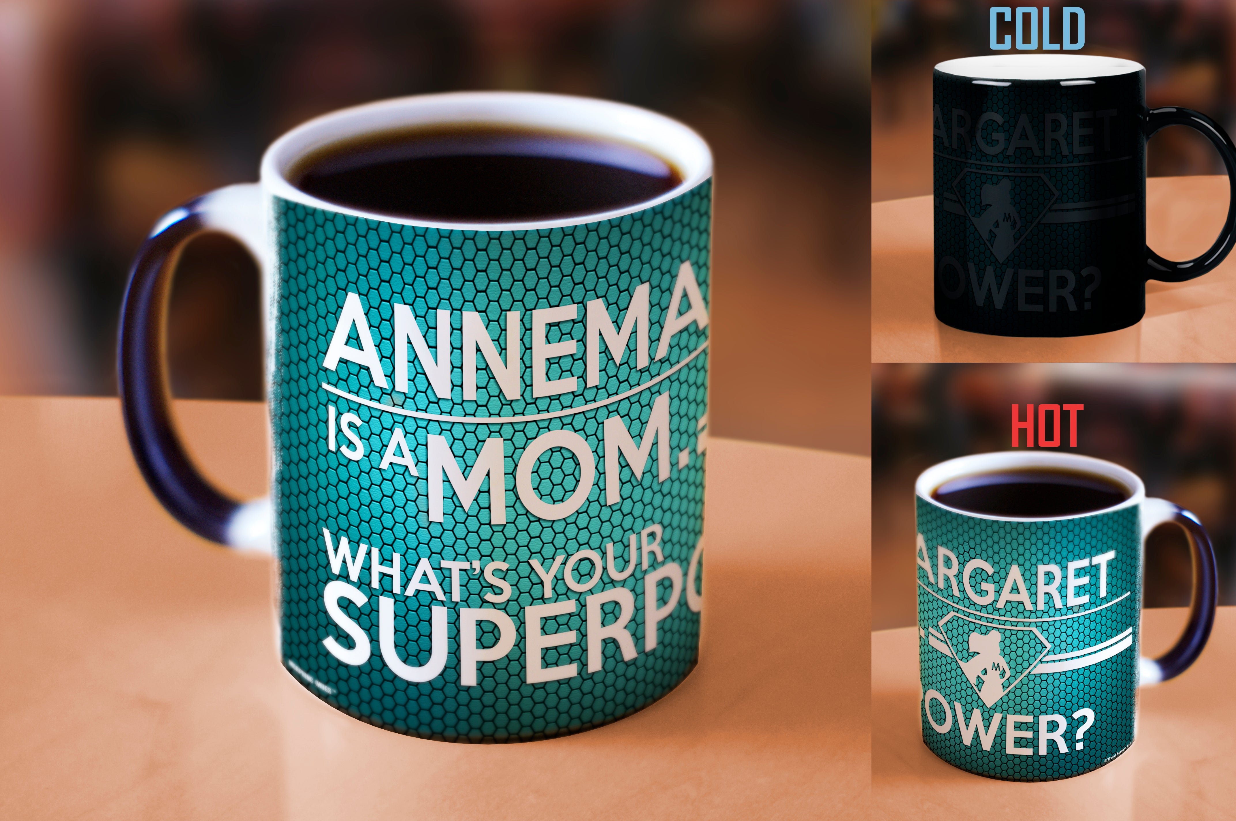 Mother's Day Collection (Superpower Mom - Personalized) Morphing Mugs® Heat-Sensitive Mug MMUG422