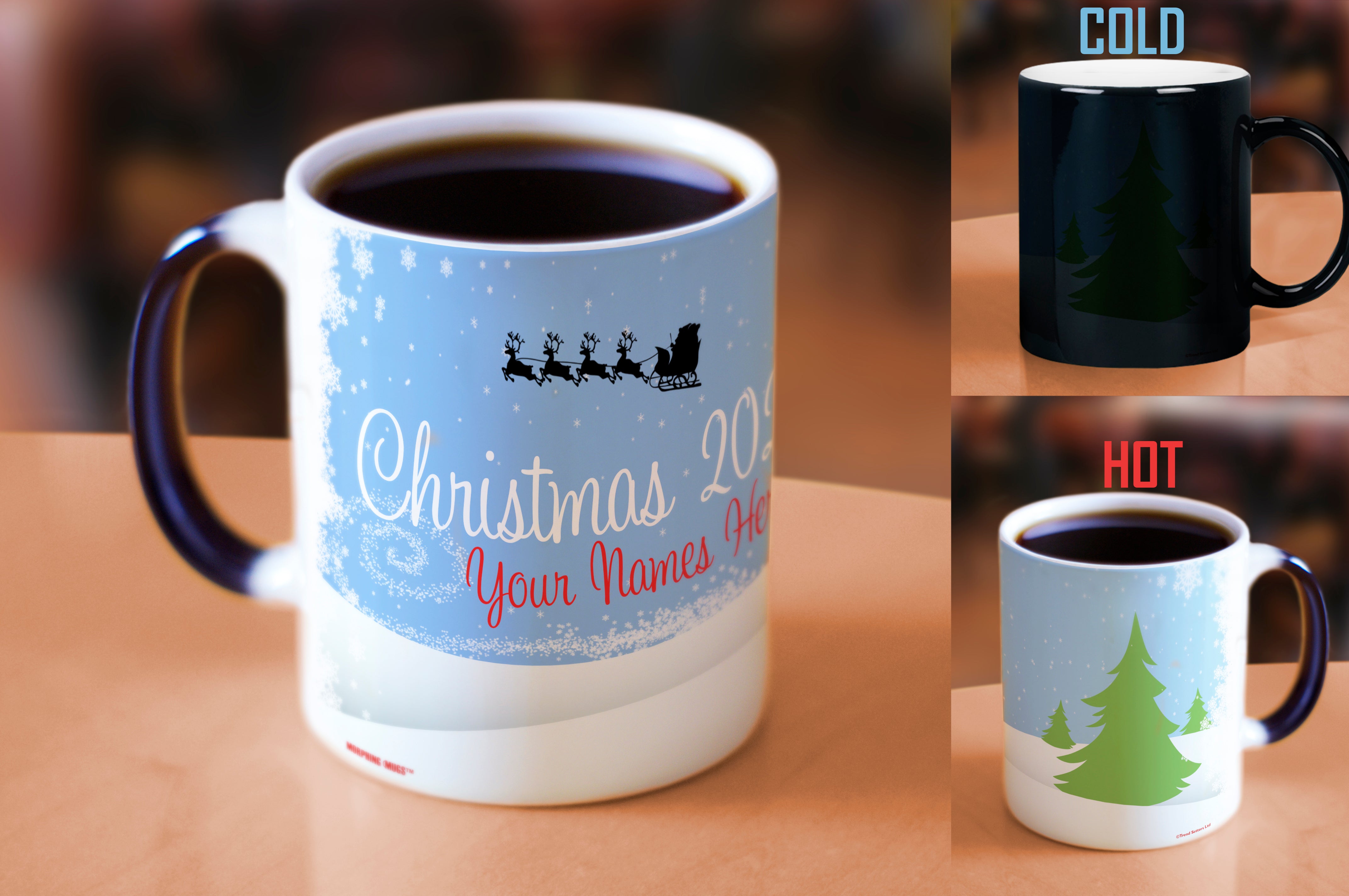 Christmas Collection (Snowy Day - Personalized) Morphing Mugs® Heat-Sensitive Mug MMUG431