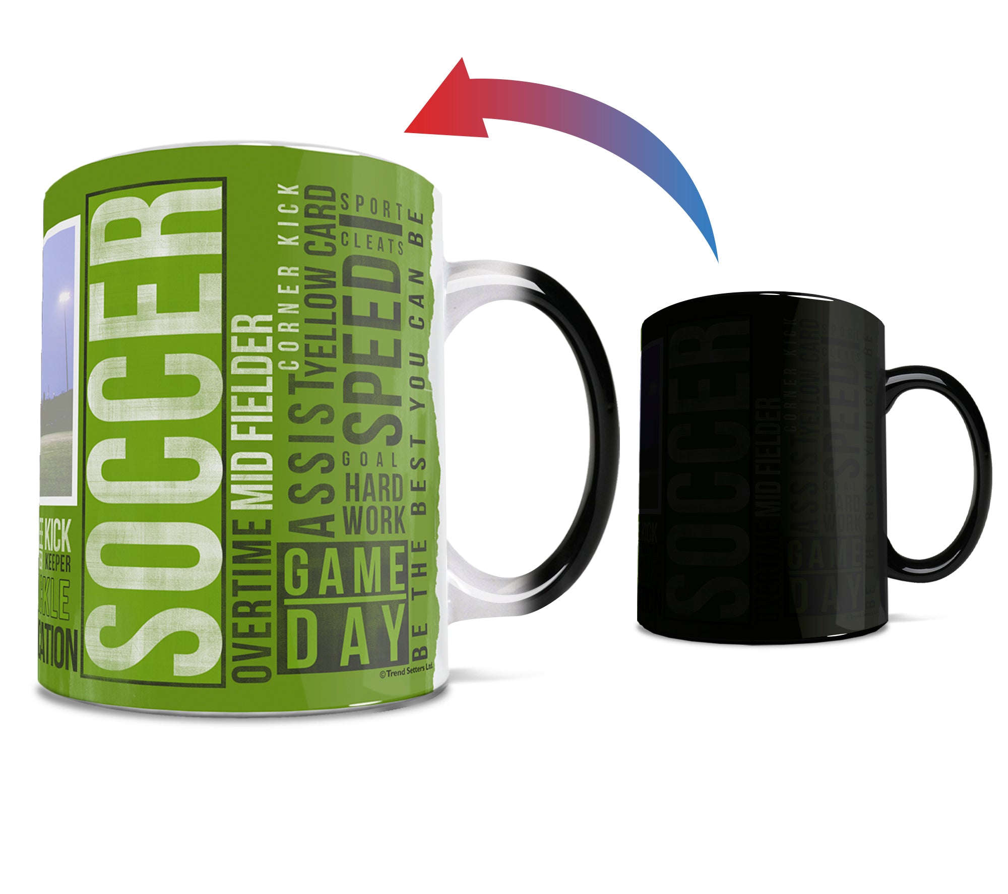 Sports Collection (Soccer Words - Personalized) Morphing Mugs® Heat-Sensitive Mug MMUGU449