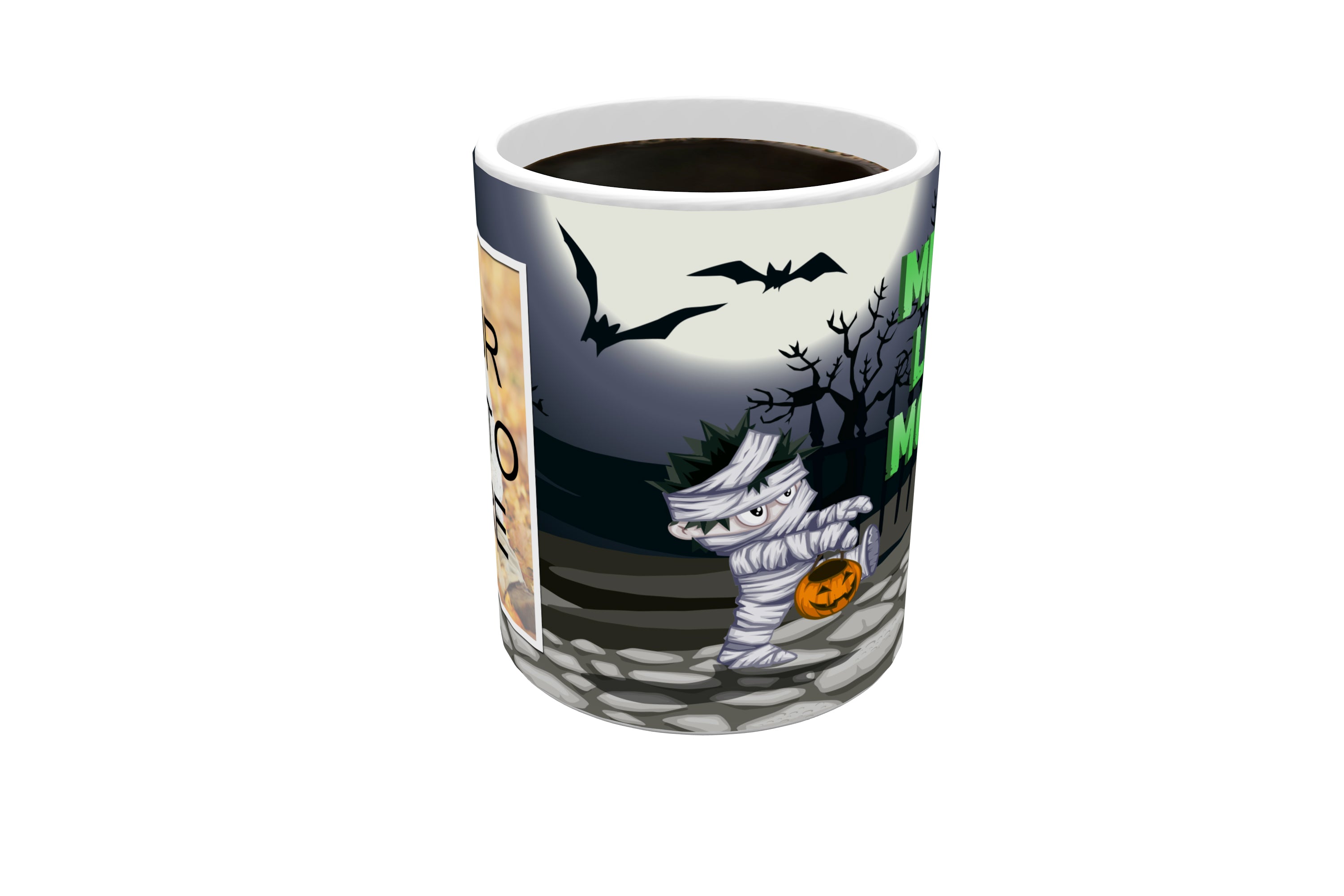 Halloween Collection (Mummy's Little Monster - Personalized) Morphing Mugs® Heat-Sensitive Mug MMUGU536