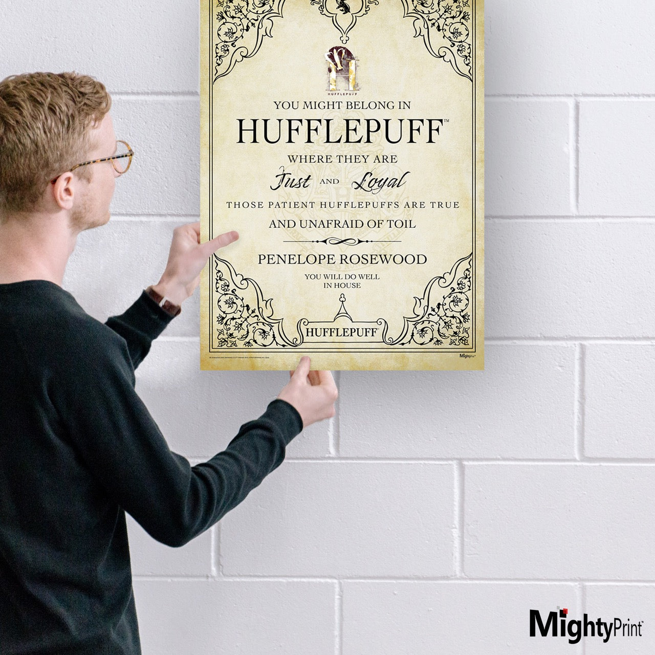 Harry Potter (Hufflepuff Assigned - Personalized) MightyPrint™ Wall Art MP17240977