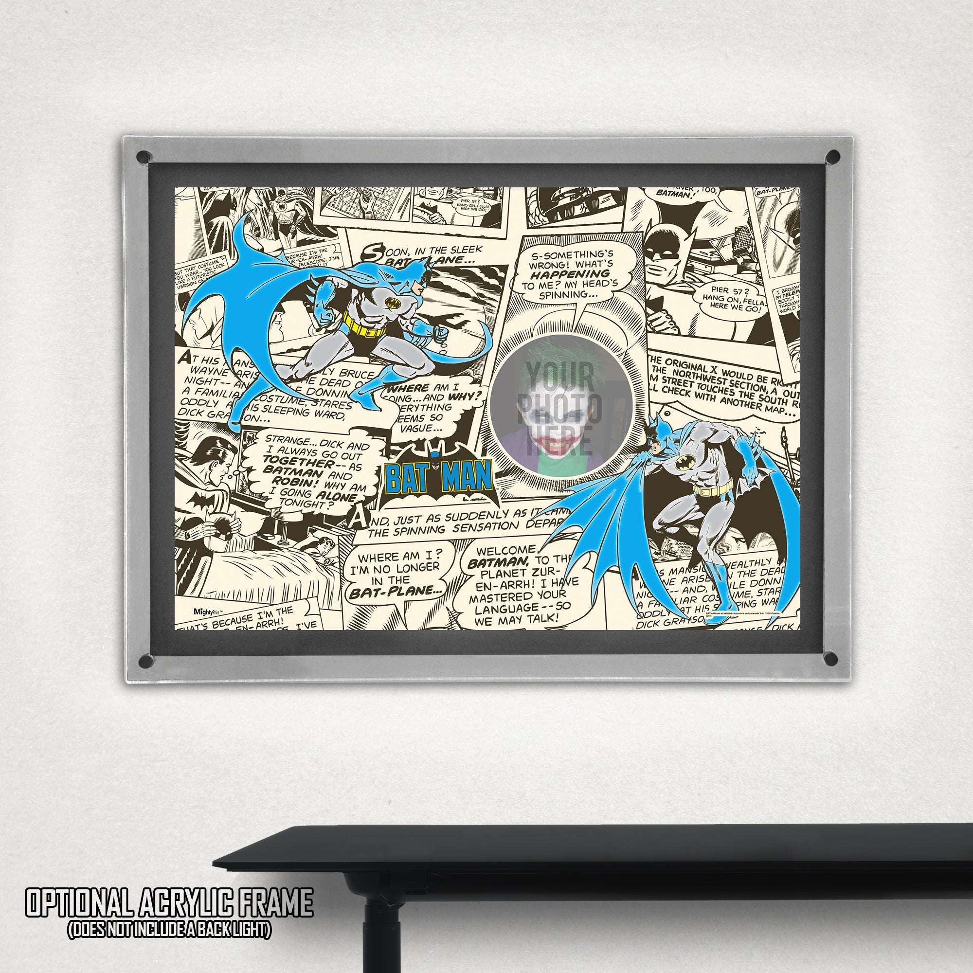 DC Comics (Batman - Personalize with Image!) MightyPrint™ Wall Art