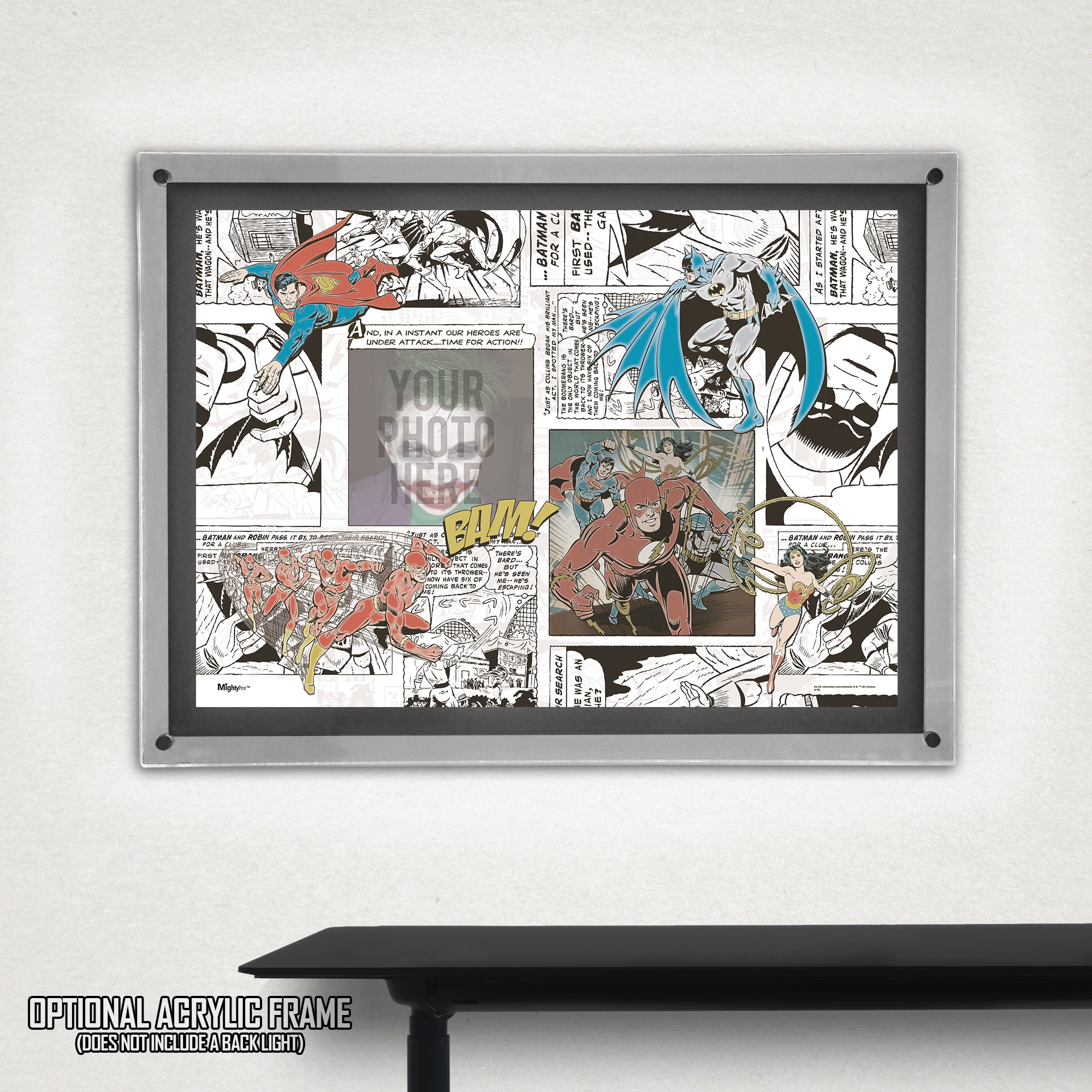 DC Comics (Justice League - Personalize with Image) MightyPrint™ Wall Art