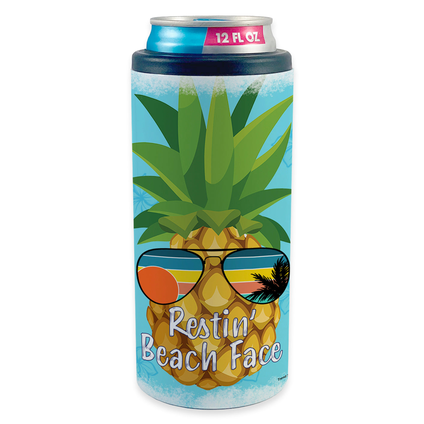 Vacation Collection (Restin' Beach Face) 12 Oz Slim Can Cooler
