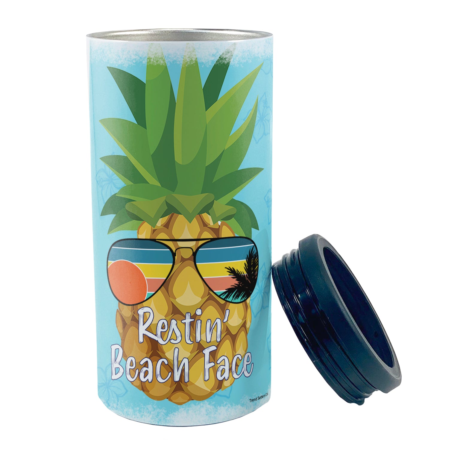 Vacation Collection (Restin' Beach Face) 12 Oz Slim Can Cooler