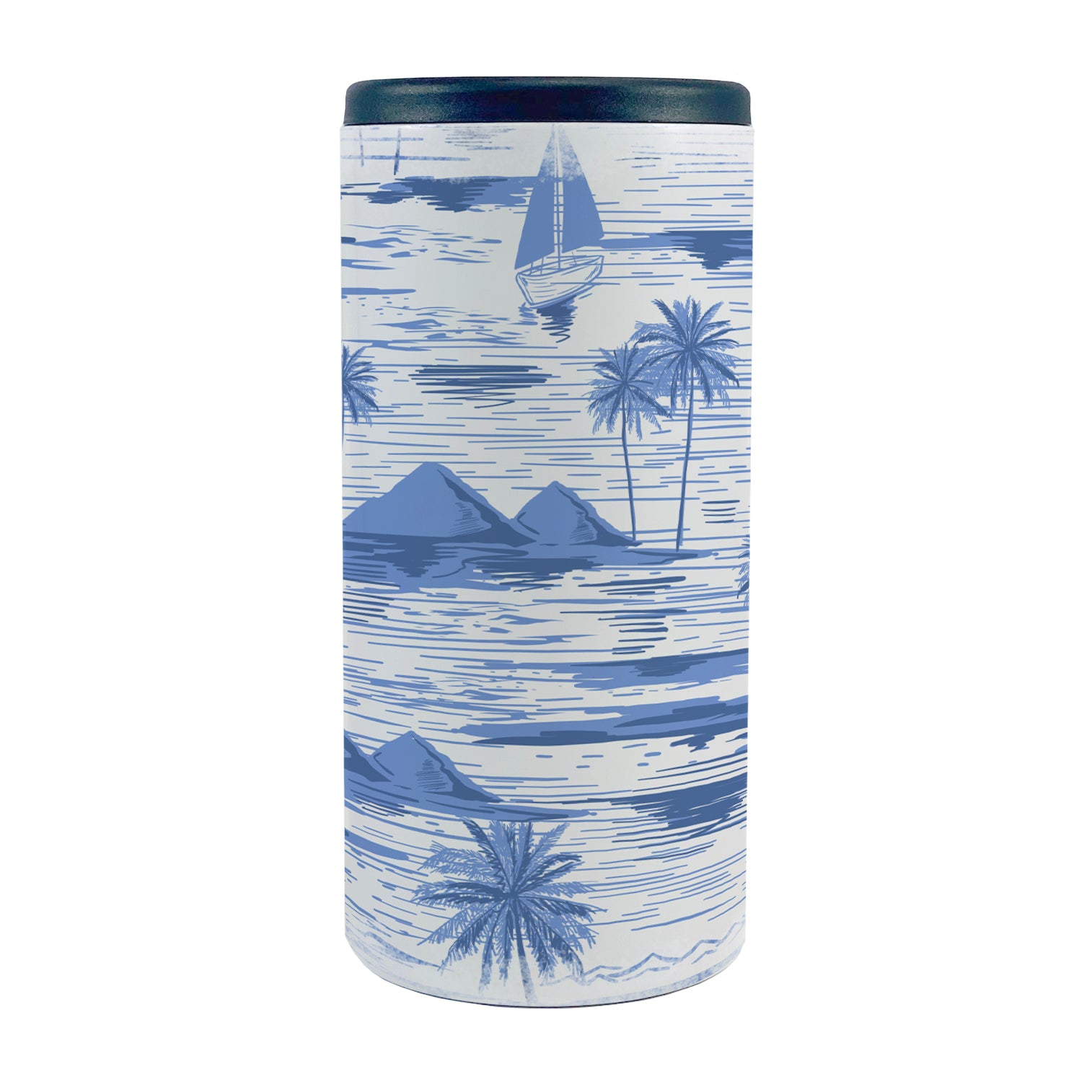 Vacation Collection (Tropical Print) 12 Oz Slim Can Cooler