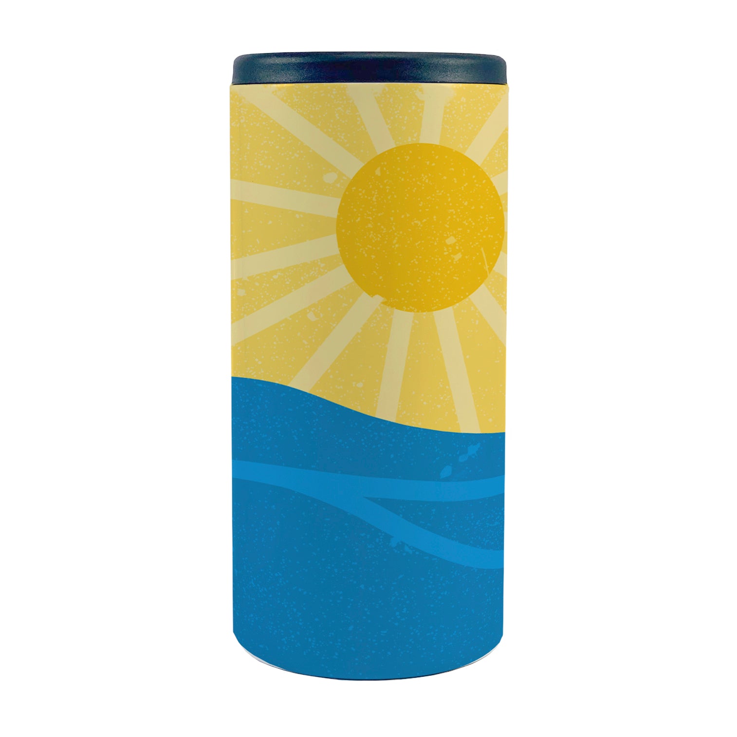 Vacation Collection (Sun and Waves - Personalized) 12 Oz Slim Can Cooler