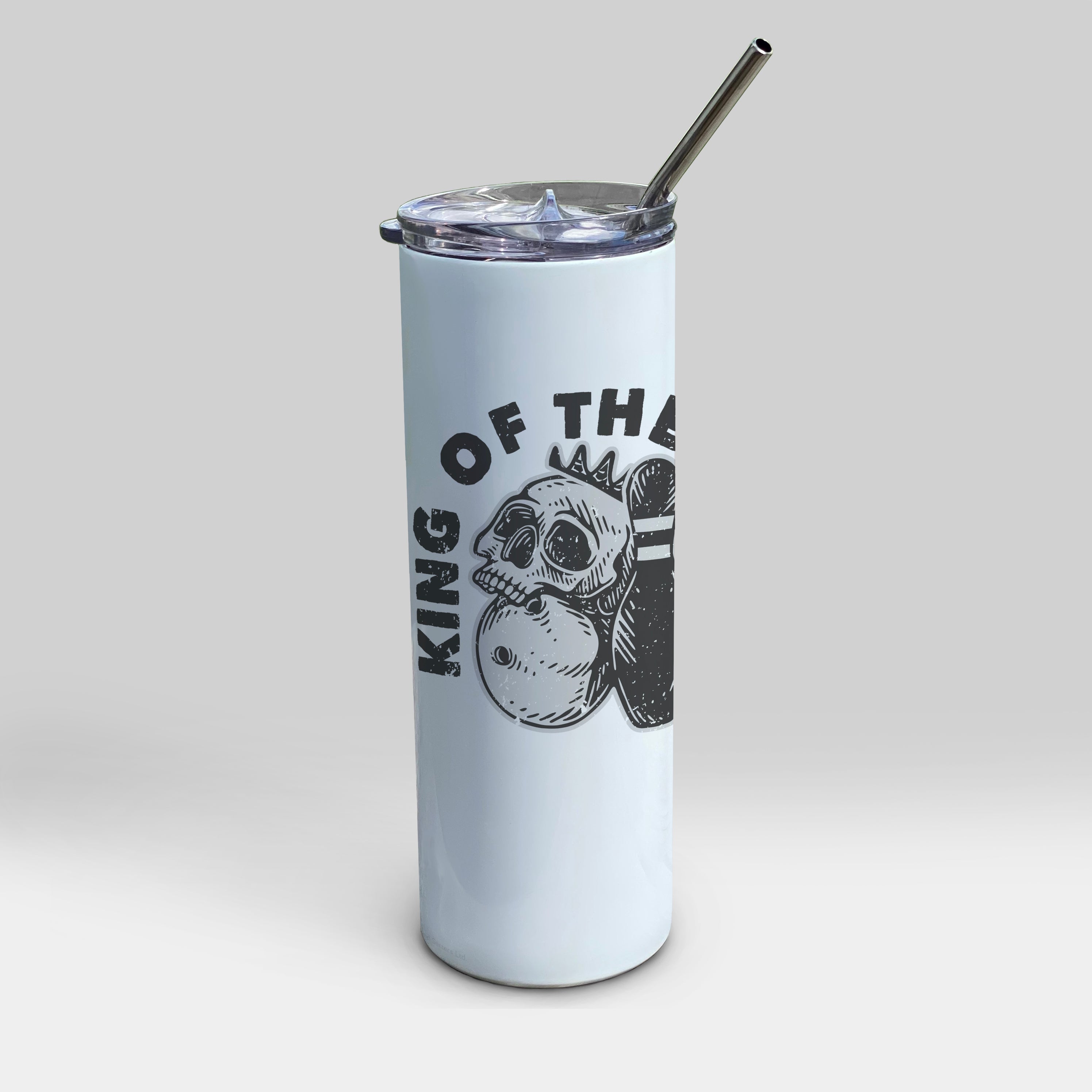 Sports Collection (King of the Lanes) 20oz Stainless Steel Tumbler with Straw